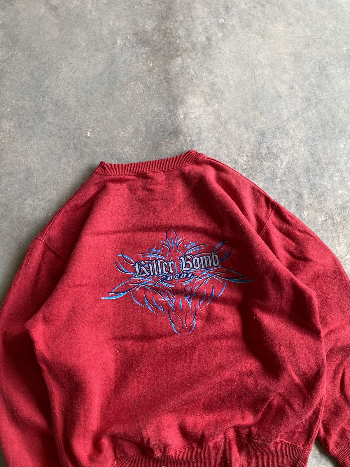 Japanese Brand × Vintage Sick☠️ Killer Bomb Surf Y2K Sweatshirt Crewneck 90s Size US M / EU 48-50 / 2 - 2 Thumbnail