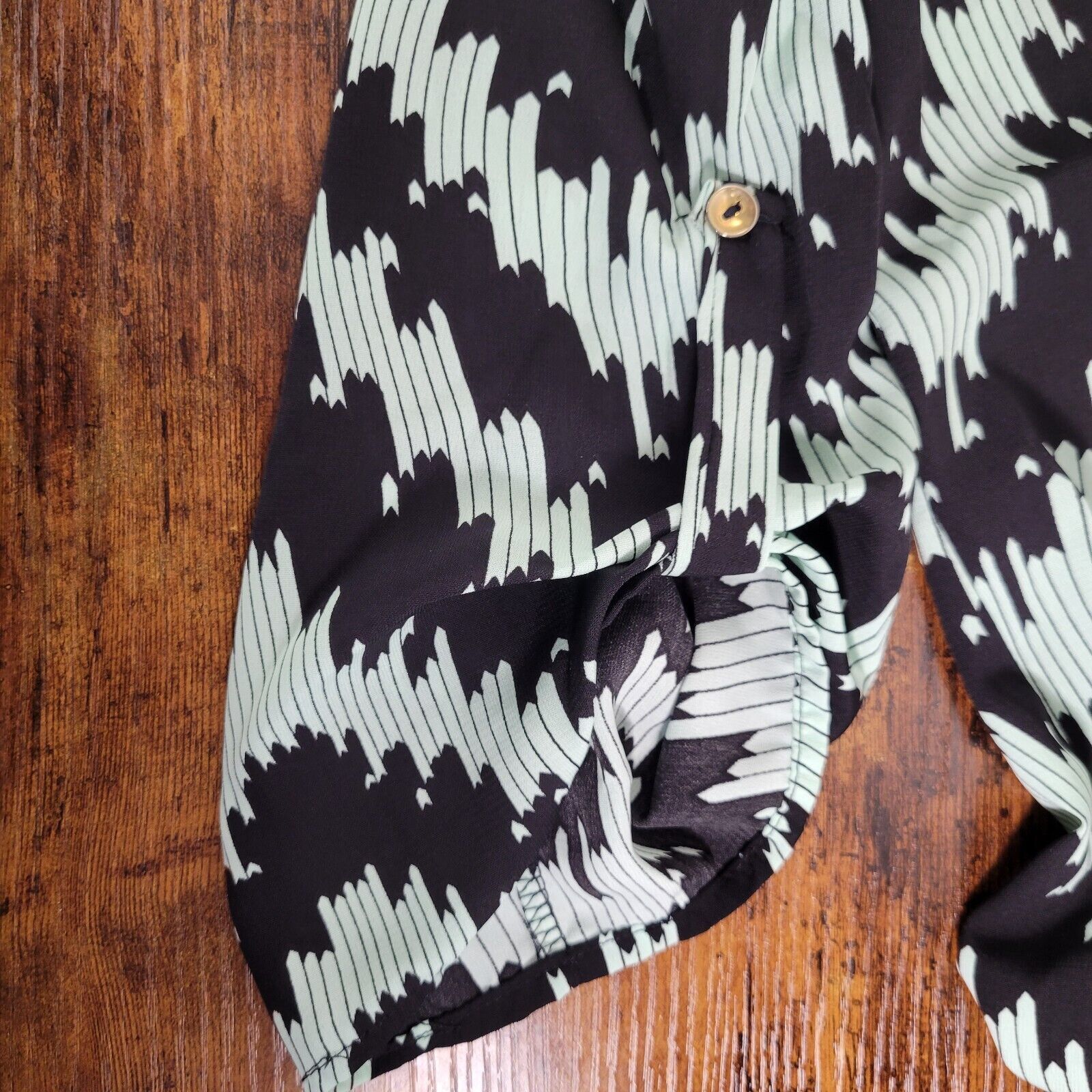 Other Auditions 3XL Top Polyester Black and Teal Chevron Size 3XL / US 20-22 - 9 Thumbnail