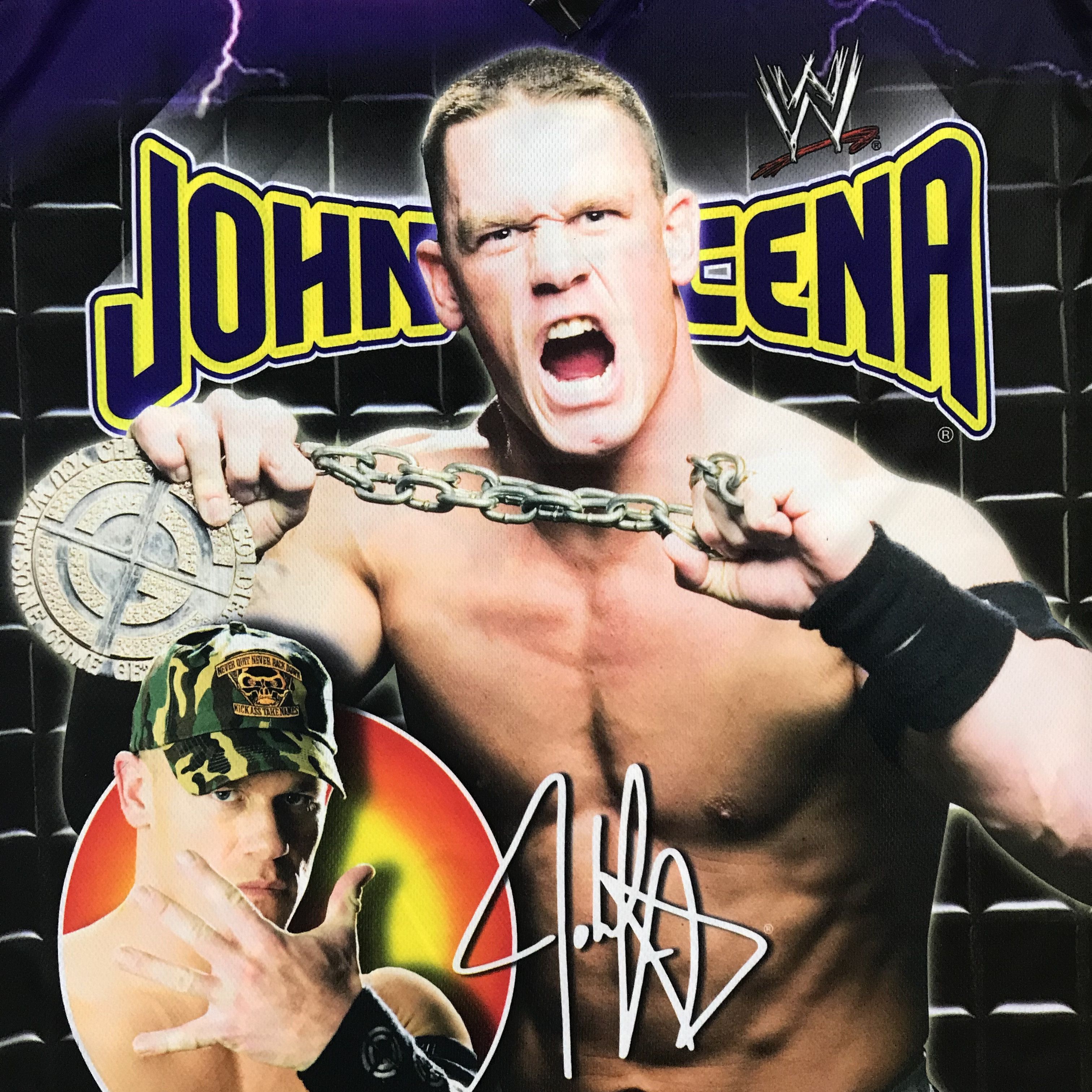 WWE JOHN CENA 2007 WWE Vintage Jersey Resling Rare T-Shirt Tee Size US L / EU 52-54 / 3 - 6 Thumbnail