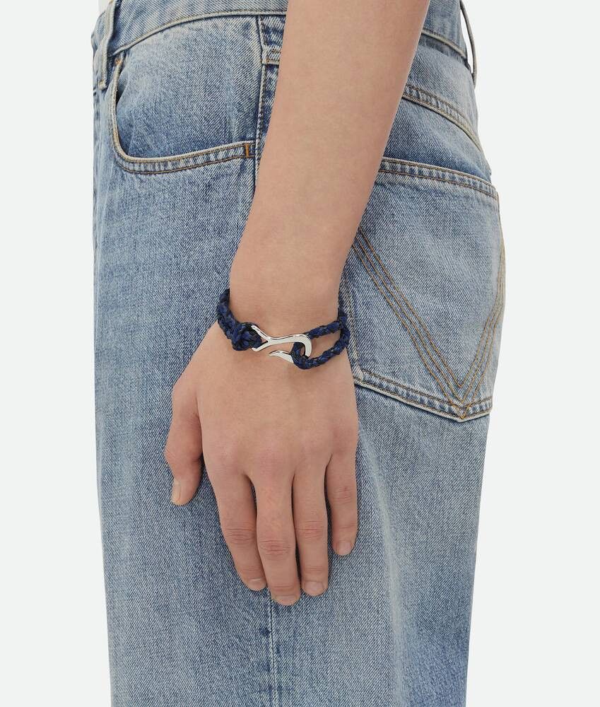 Bottega Veneta o1bcso1str0925 Size:M / Braid Leather Bracelet in Multicolor Size ONE SIZE - 3 Thumbnail
