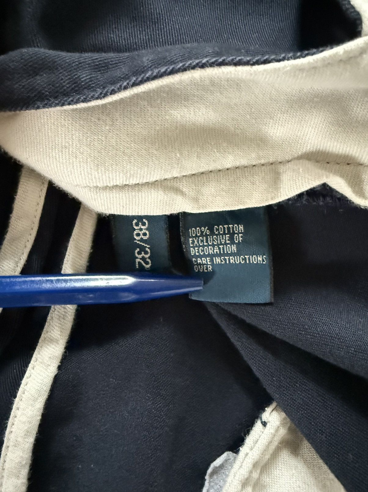 Polo Ralph Lauren Vintage 00s Navy Prospect Pant Chino 100% Cotton Size US 38 / EU 54 - 9 Thumbnail
