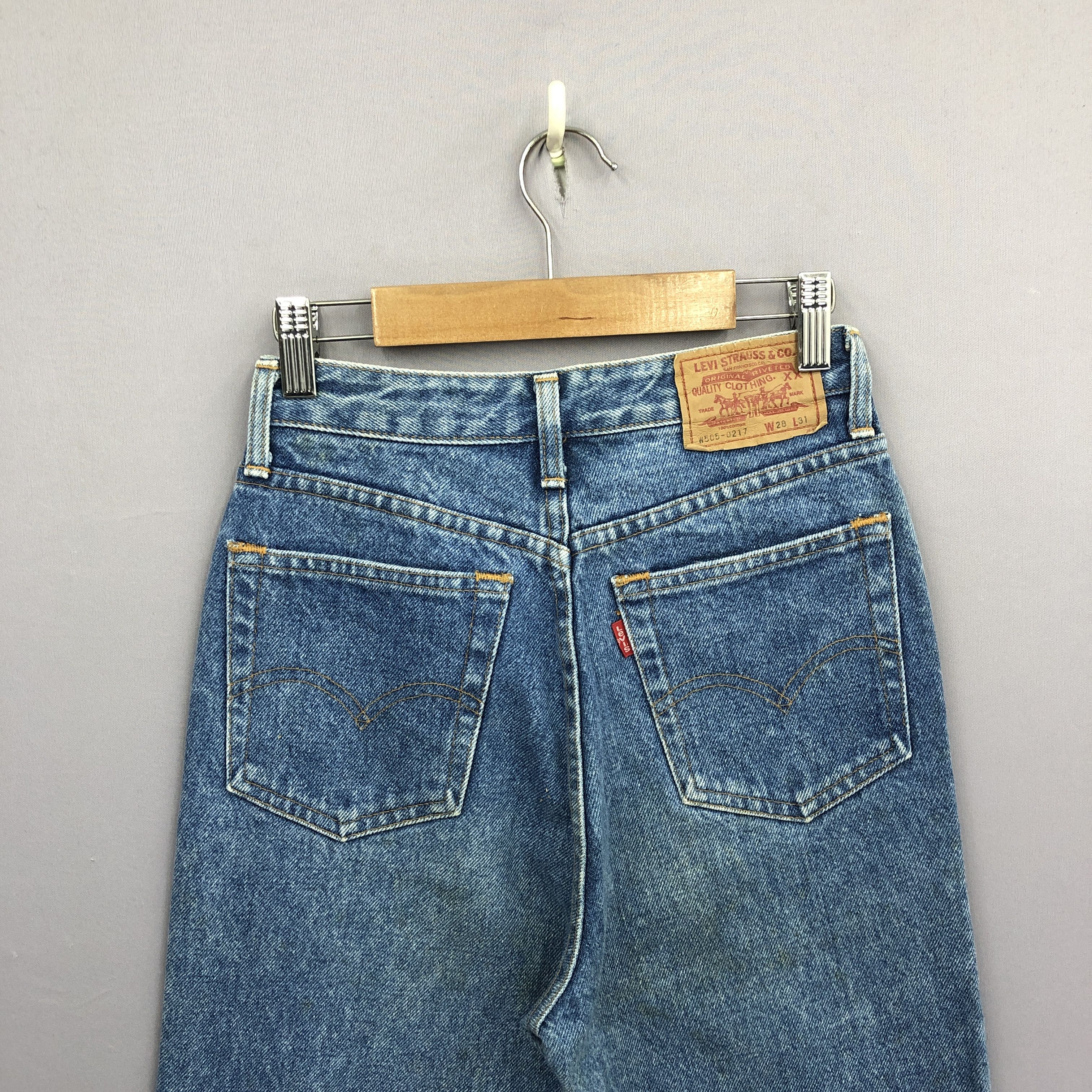 Levi's Vintage 90s Levis 505 Faded Jeans Levi's Stone Wash Denim Size 24" / US 00 / IT 34 - 5 Thumbnail