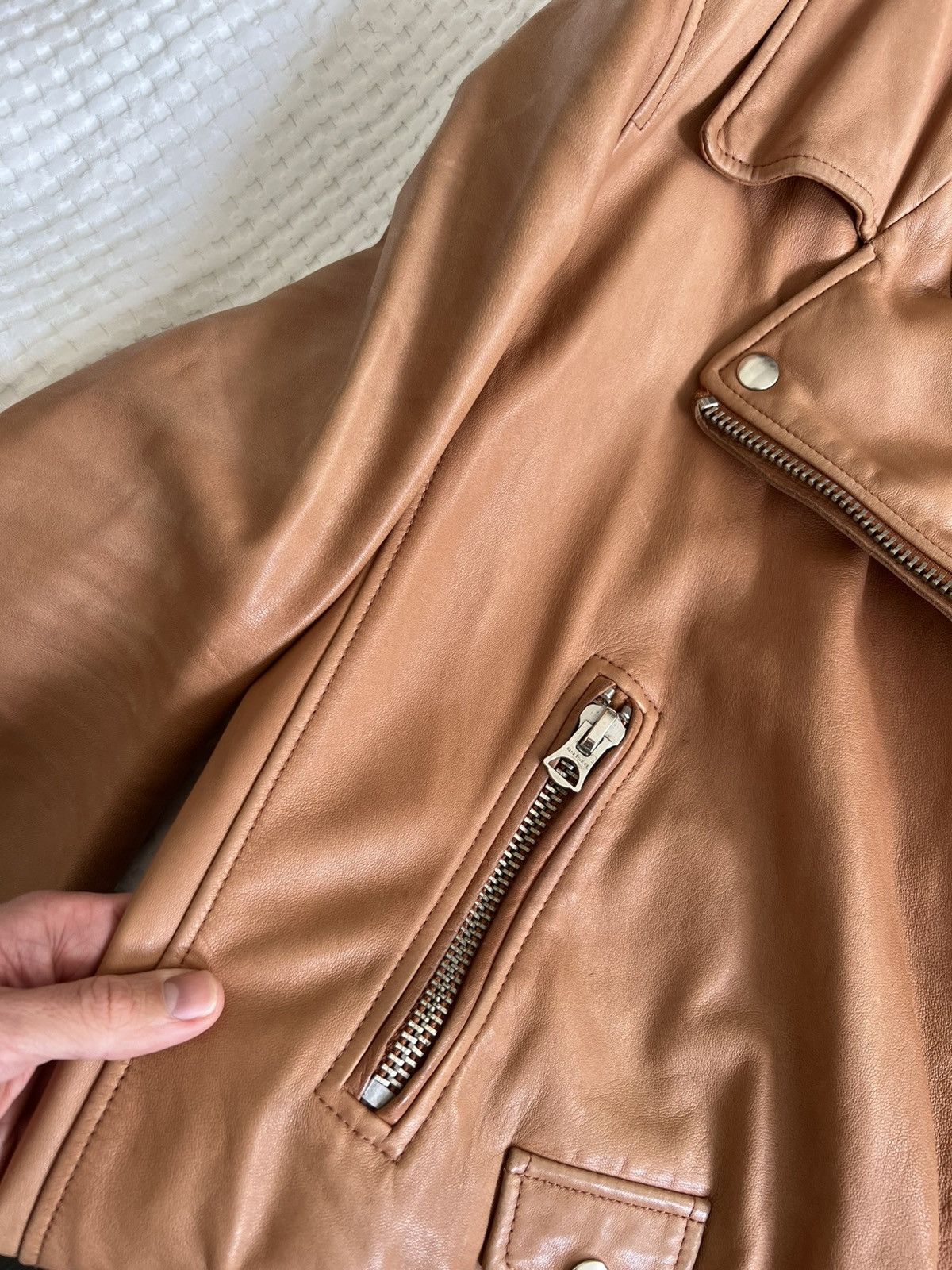 Acne Studios Acne Studios Leather Swift Jacket Size M / US 6-8 / IT 42-44 - 12 Thumbnail