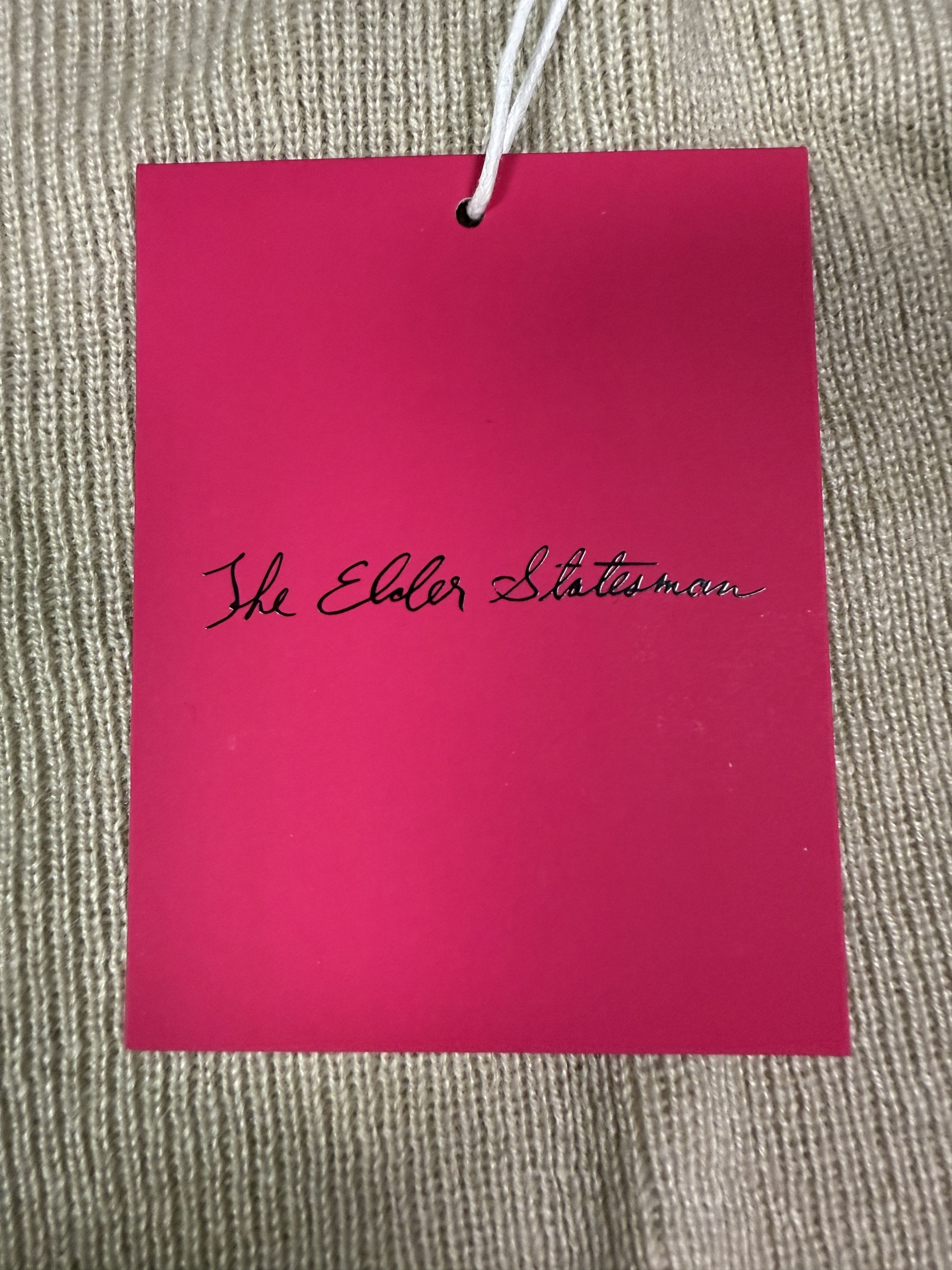 The Elder Statesman $1250 The Elder Statesman Oatmeal Delicash Cardigan Size L / US 10 / IT 46 - 9 Thumbnail