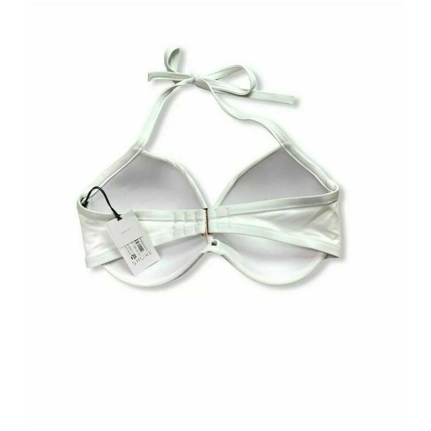 Other Womens Light Lift Halter Bikini Top Shade & Shore White Adju Size ONE SIZE - 5 Thumbnail