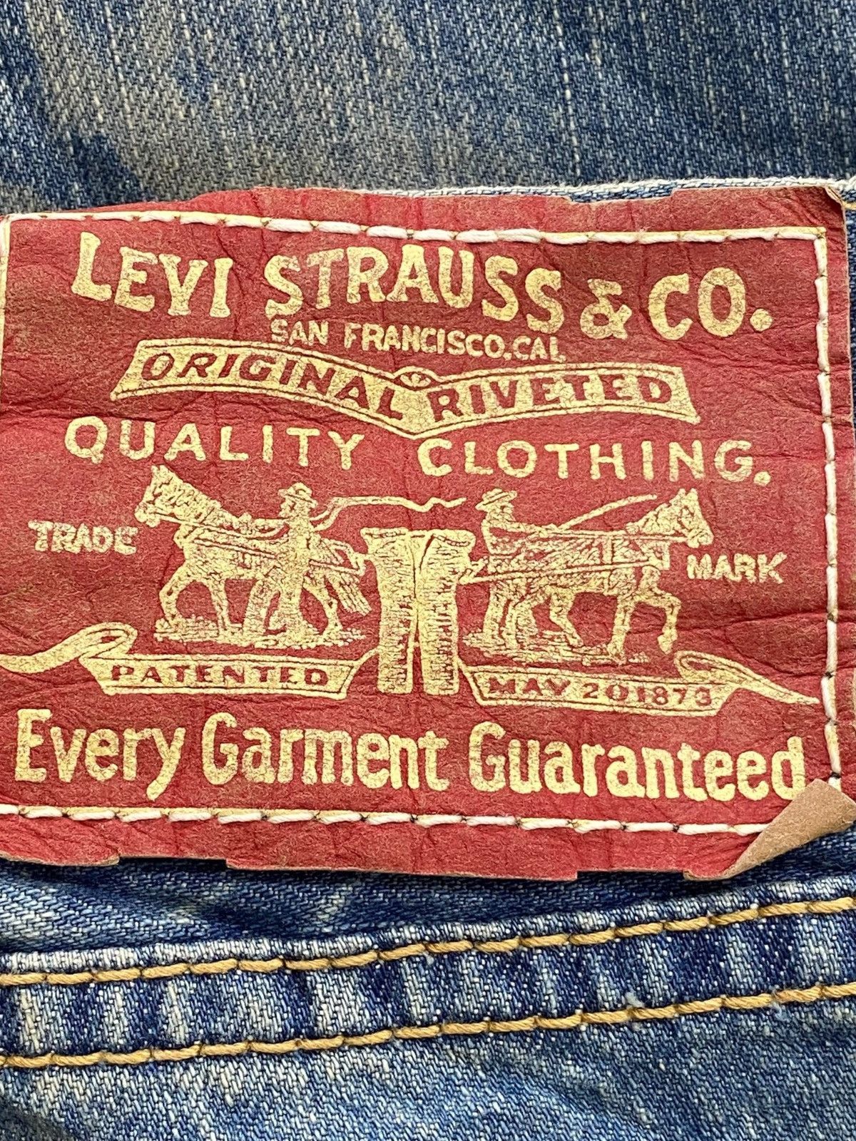 Levi's Levi’s Mud Wash Ripped Boot Cut Style Jeans Size US 33 - 11 Thumbnail