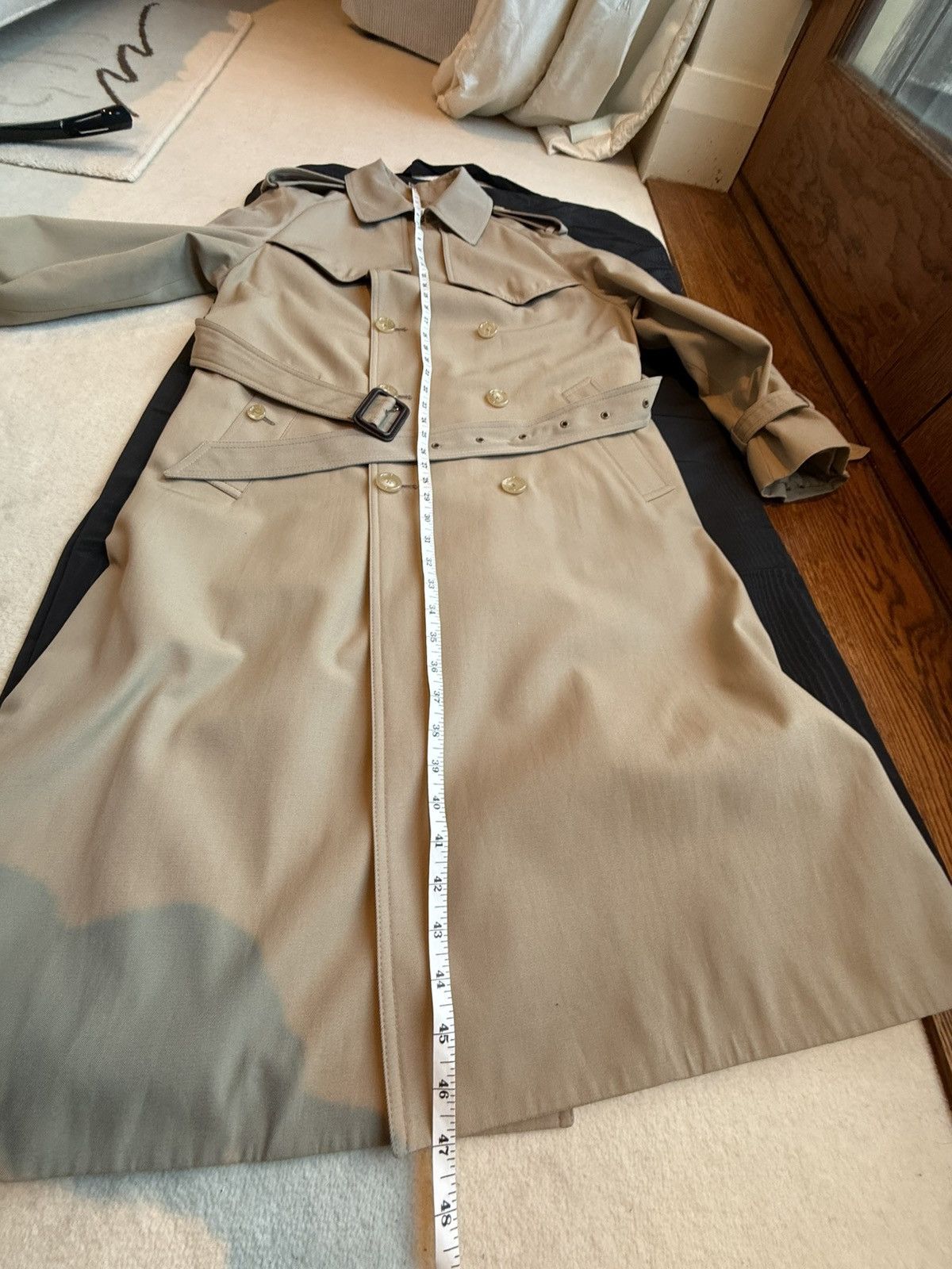 1 of 1 Celine Hedi Sample Trench Jacket silk lined M L Grail