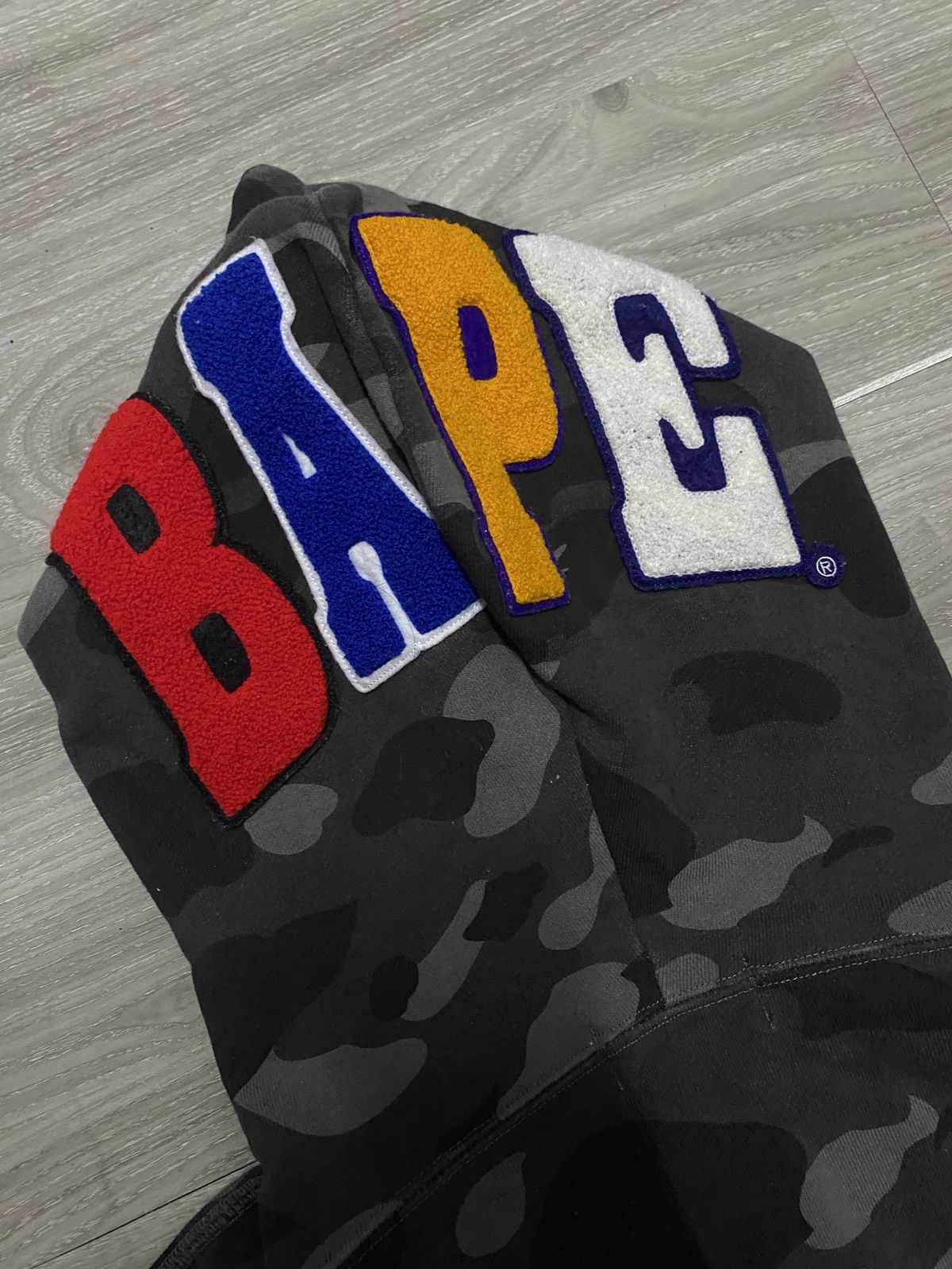 Bape STEAL - BAPE HEAD FULL ZIP BLACK CAMO HOODIE Size US XL / EU 56 / 4 - 6 Thumbnail