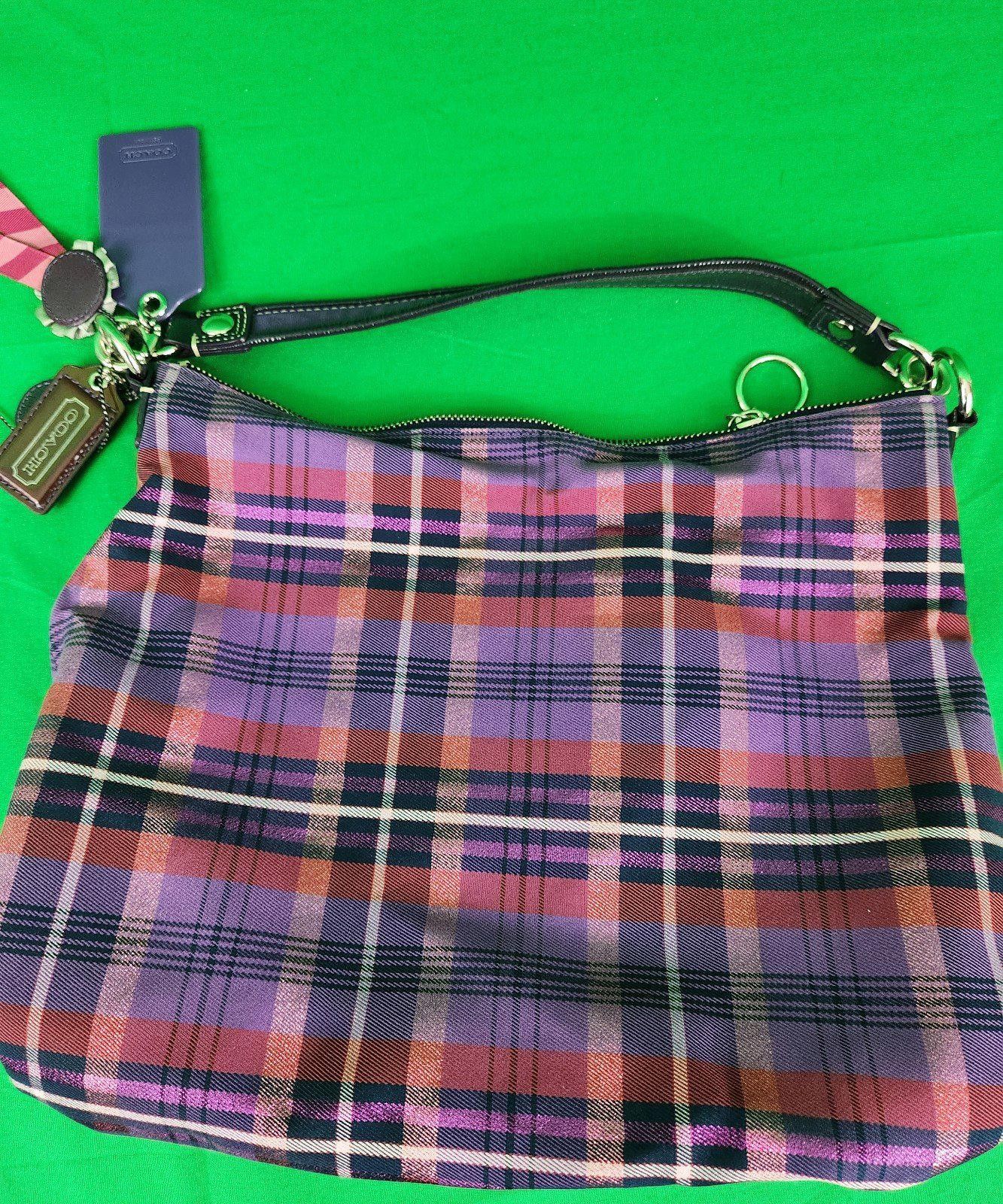 Coach Vintage Coach Plaid Crossbody Bag with Decorative Pockets Size ONE SIZE - 3 Thumbnail