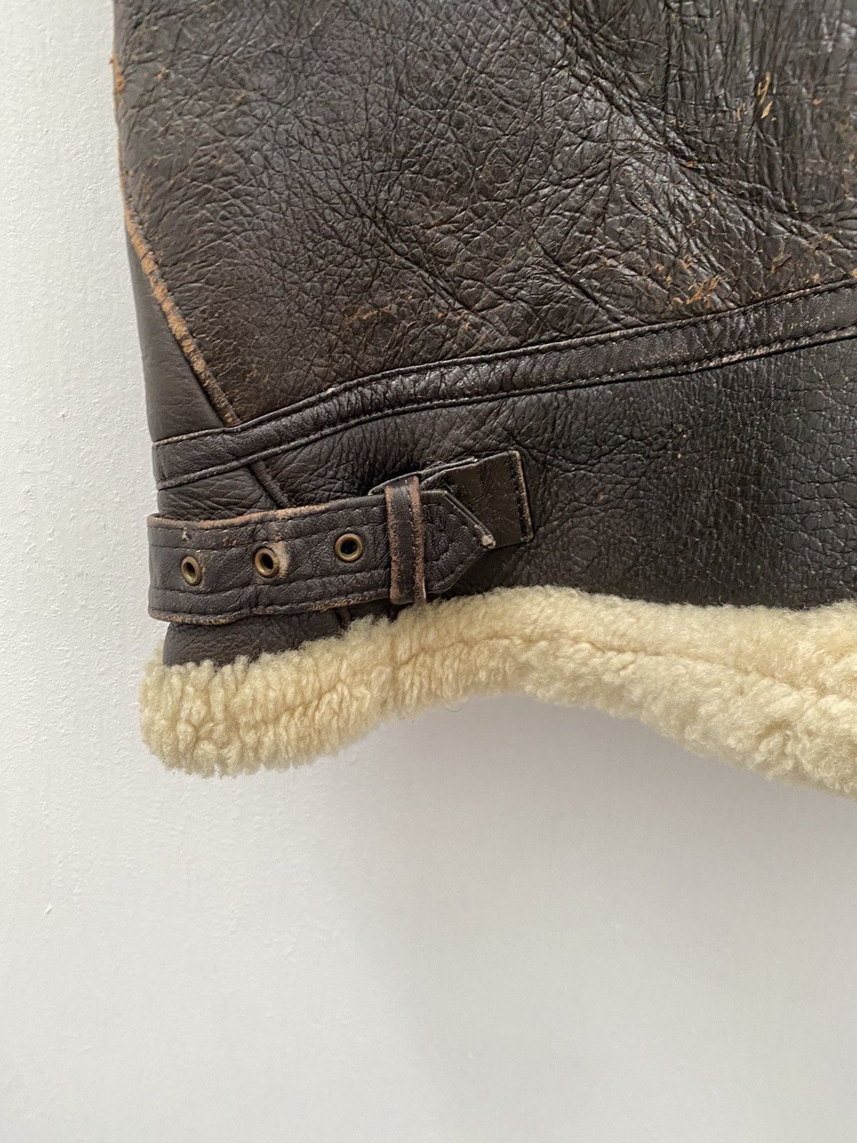 Japanese Brand VINTAGE B3 STYLE JACKET VEST SHERLING ITALIAN STYLE Size US S / EU 44-46 / 1 - 6 Thumbnail