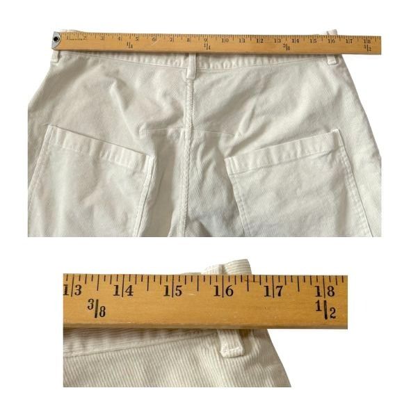 Nili Lotan Nili Lotan Shon Corduroy Pants, Winter White, Size 12, New w Size 34" / US 12 / IT 48 - 11 Thumbnail