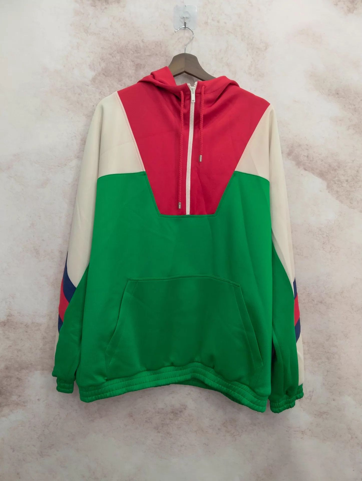 Gucci GUCCI Year of the Rabbit Color Blocked Striped Hoodie XL Size US XL / EU 56 / 4 - 1 Thumbnail