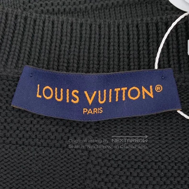 Louis Vuitton Louis Vuitton Black Checker Logo Sweater. Size US XS / EU 42 / 0 - 5 Thumbnail