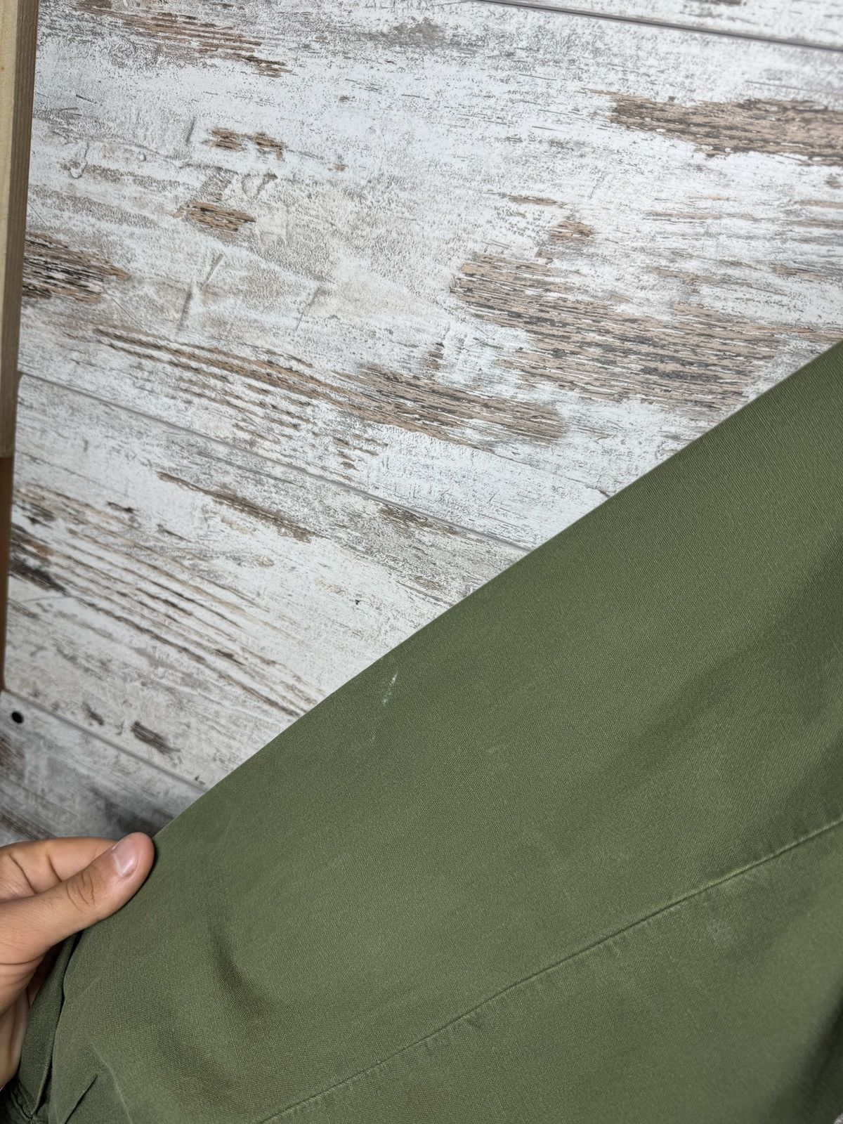 Vintage 1980s Swedish Army Shirt M-55 Green Military Pullover rare Size US M / EU 48-50 / 2 - 11 Thumbnail