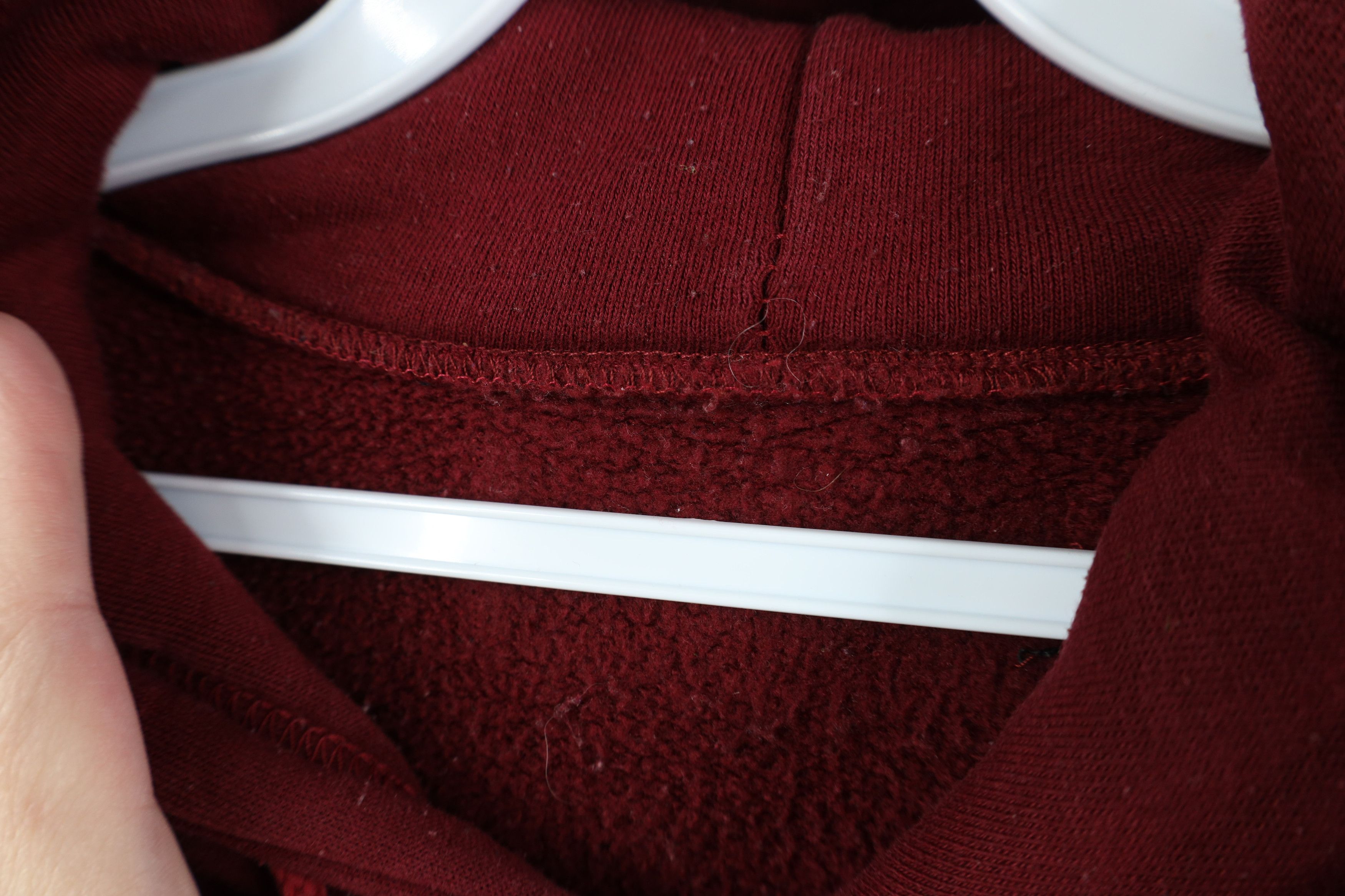 Vintage Vintage 90s Y2K Streetwear Heavyweight Hoodie Sweatshirt Red Size US XL / EU 56 / 4 - 5 Thumbnail