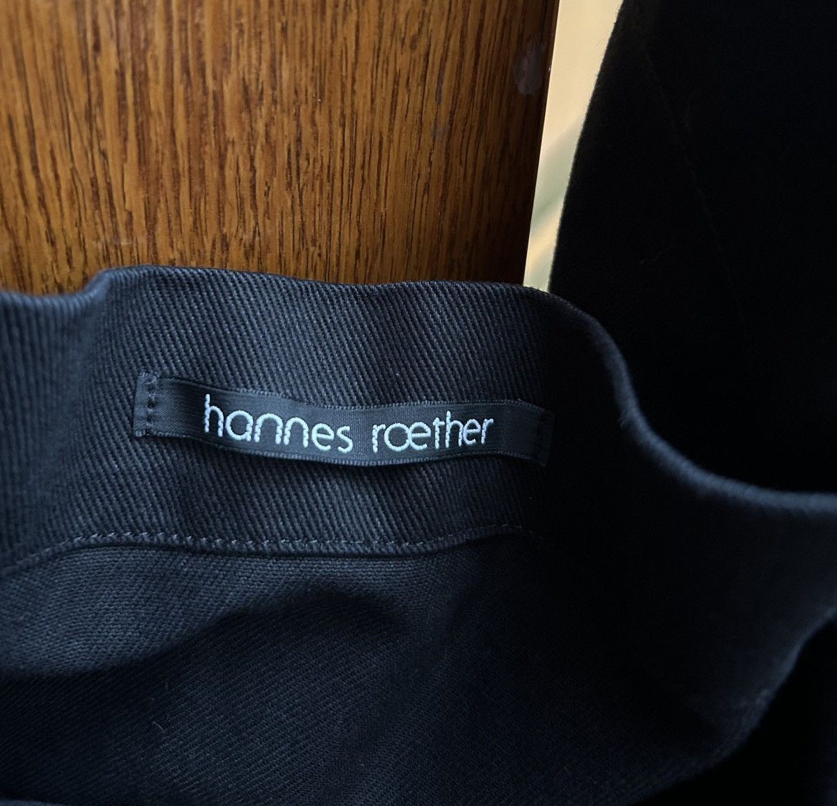 hannes roether HANNES ROETHER Black Cotton Large Tote Bag Size ONE SIZE - 5 Thumbnail