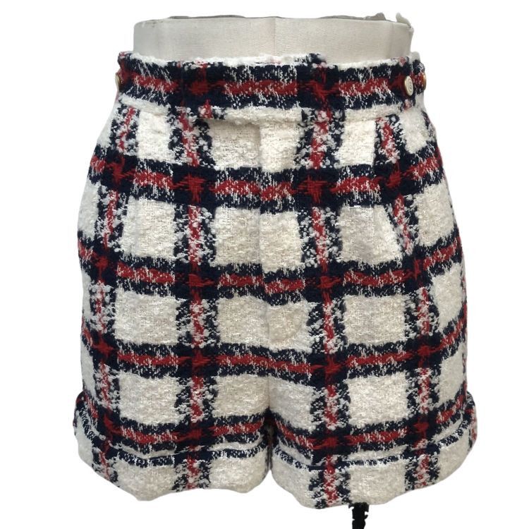 Gucci Gucci Plaid Tweed Shorts Size 36 Size 25" / US 0 / IT 36 - 1 Thumbnail
