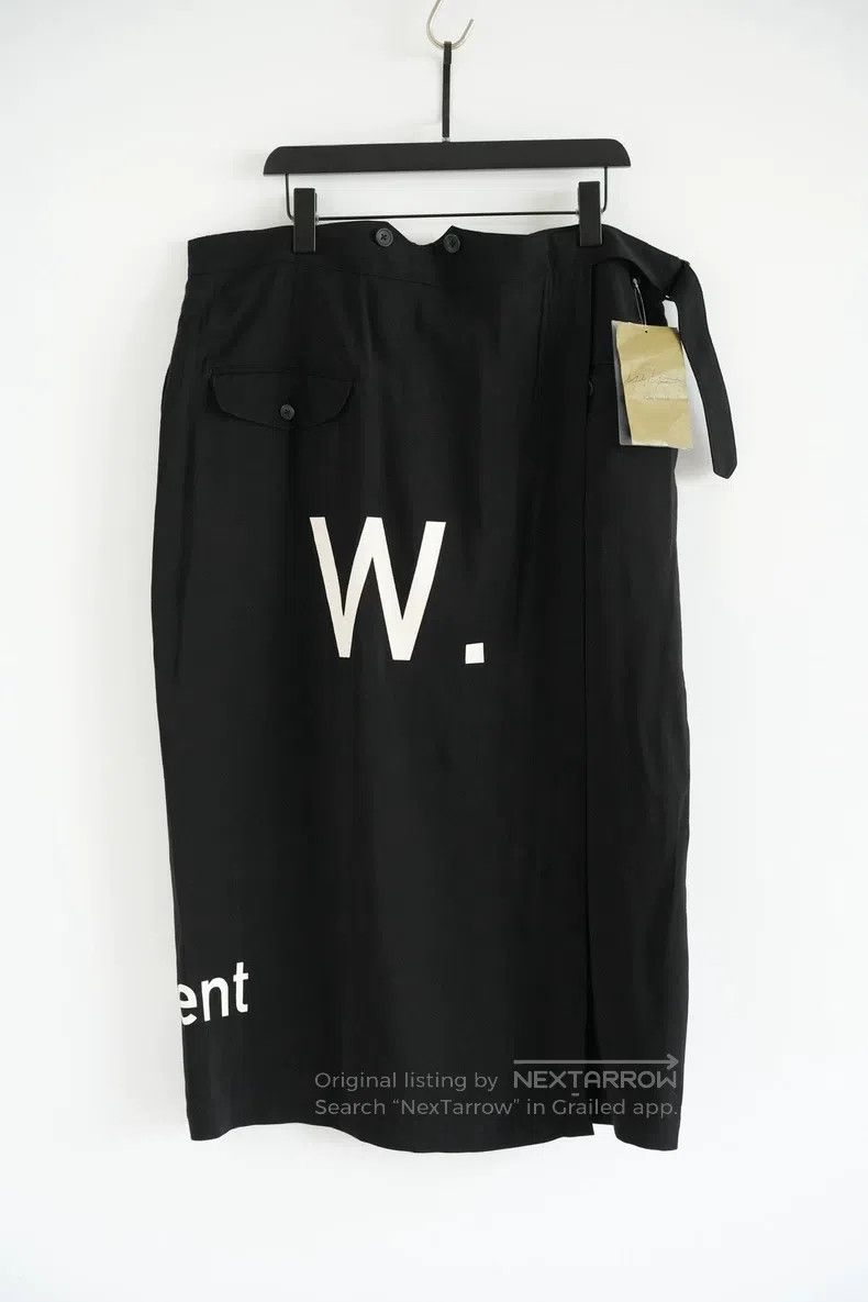 Yohji Yamamoto Yohji Yamamoto size 3 24aw slogan silk skirt Size 25" / US 0 / IT 36 - 1 Thumbnail