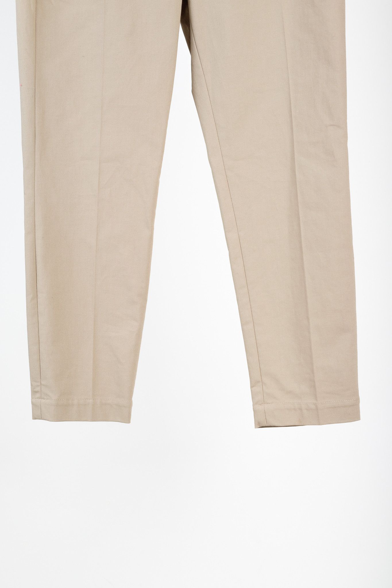 Brunello Cucinelli Brunello Cucinelli Taupe Cotton-Blend Straight-Leg Trousers Size 27" / US 4 / IT 40 - 6 Thumbnail