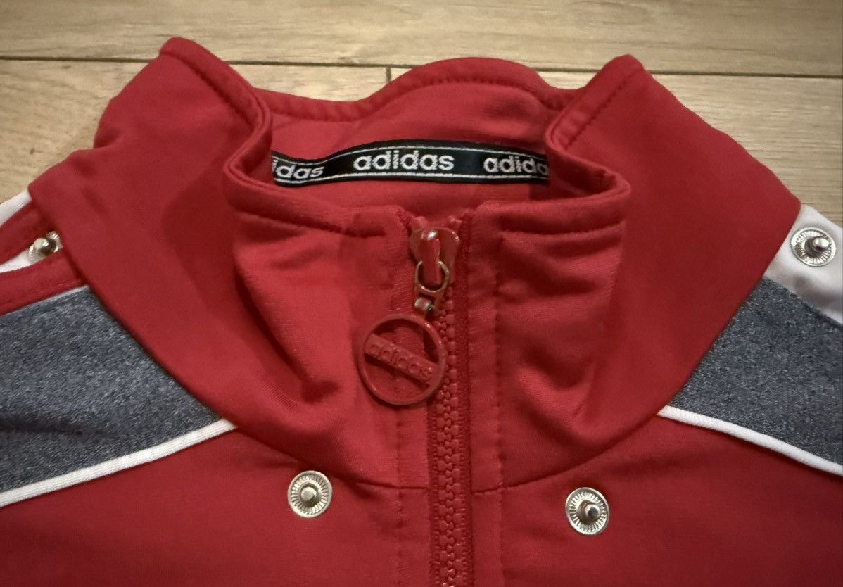 Adidas Vintage Adidas Tracksuit Top with Detachable Hoodie (Small) Size US S / EU 44-46 / 1 - 6 Thumbnail
