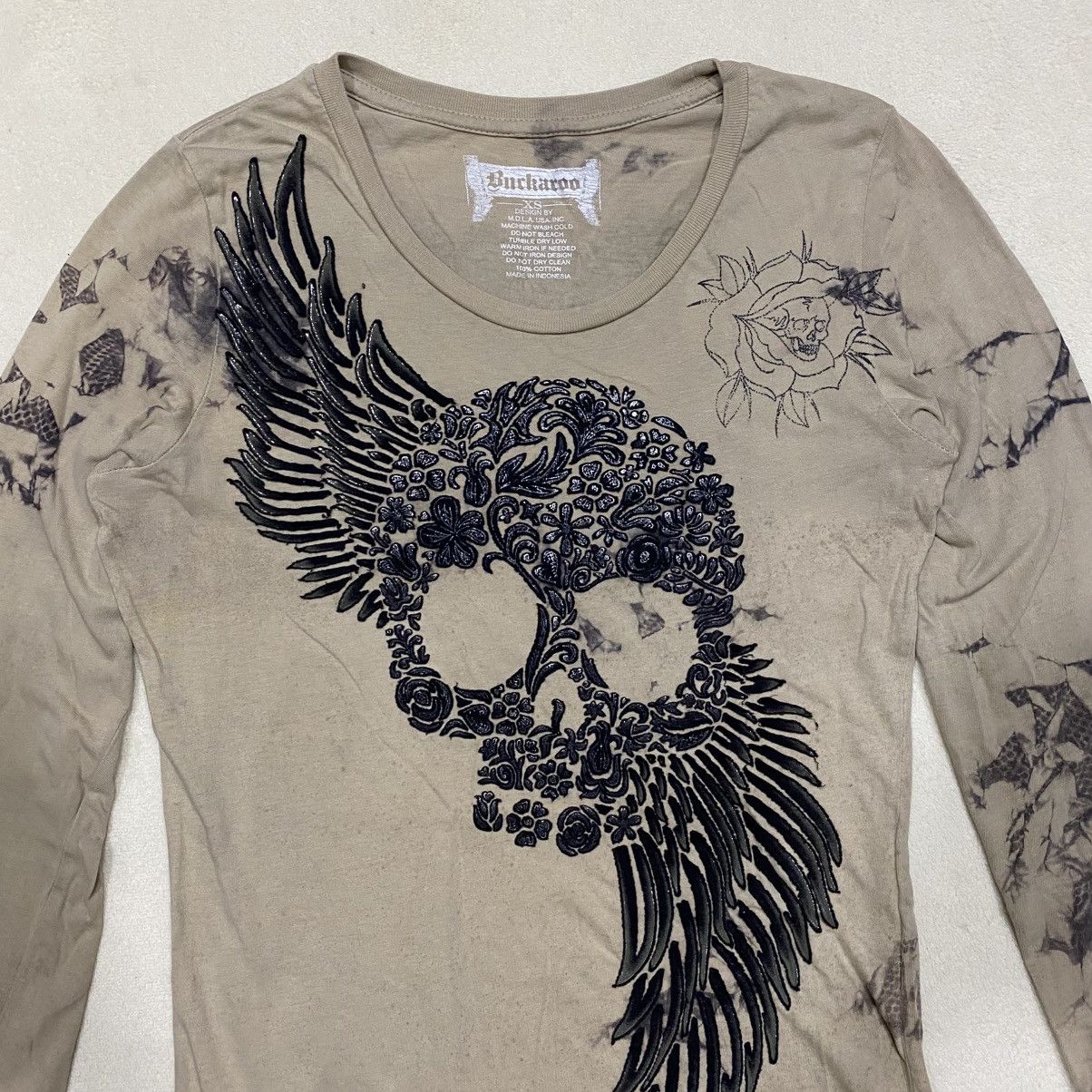 Japanese Brand × Seditionaries Japanese Brand BUCKAROO Embroidered Skull & Angel Size XS / US 0-2 / IT 36-38 - 2 Thumbnail