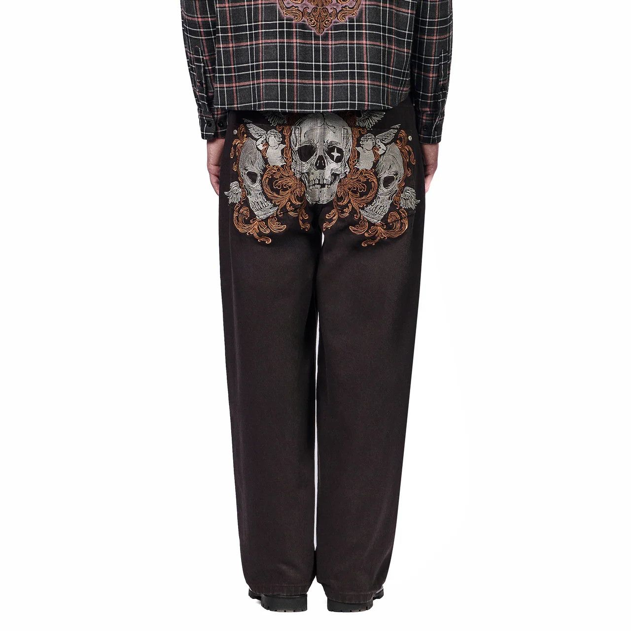 Other Skeleton Pattern Embroidery Jean Size US 36 / EU 52 - 4 Thumbnail