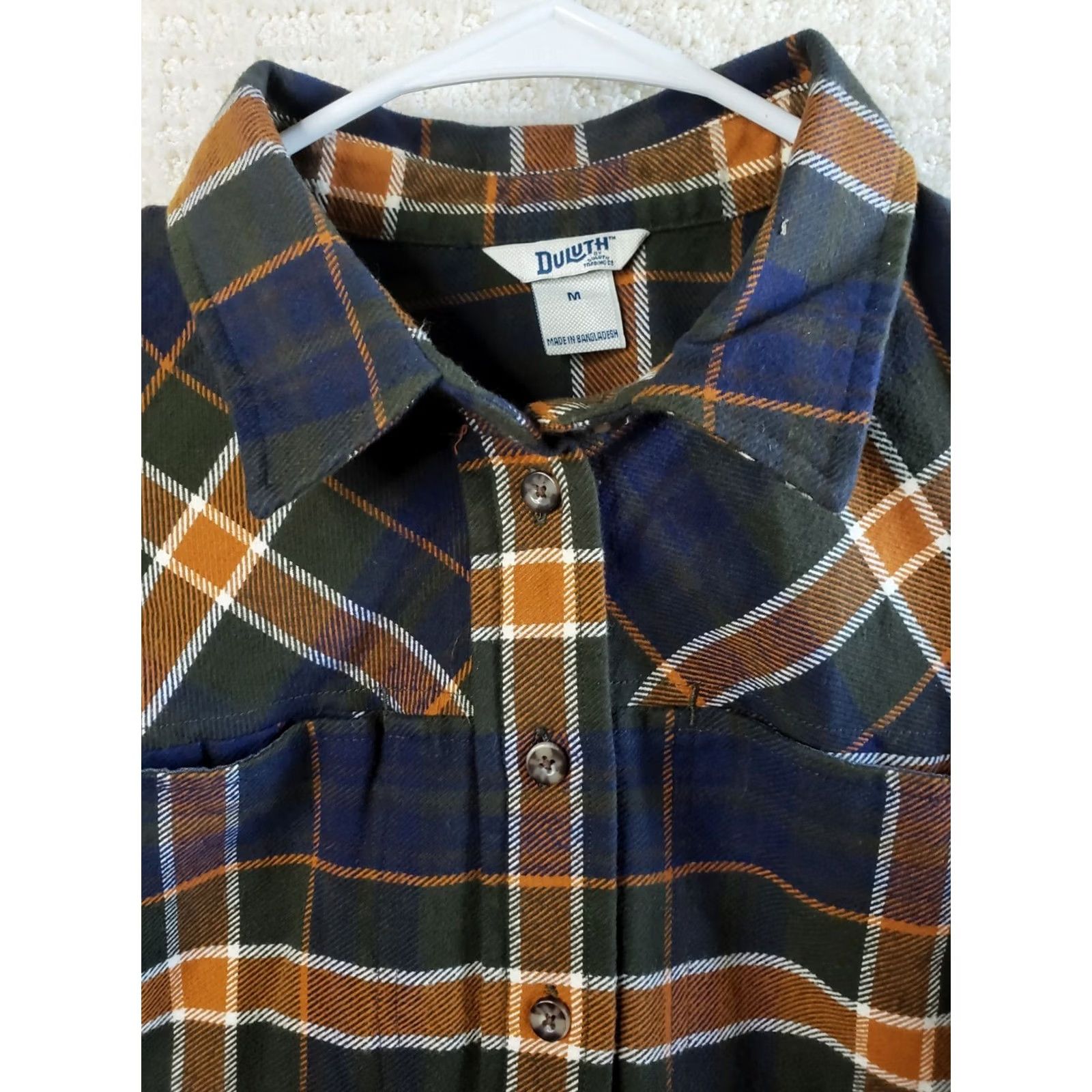 Duluth Trading Company Duluth Trading Flannel Shirt Women's M Multicolor Brown Plaid Button-Up Workwear Shirt Size M / US 6-8 / IT 42-44 - 4 Thumbnail