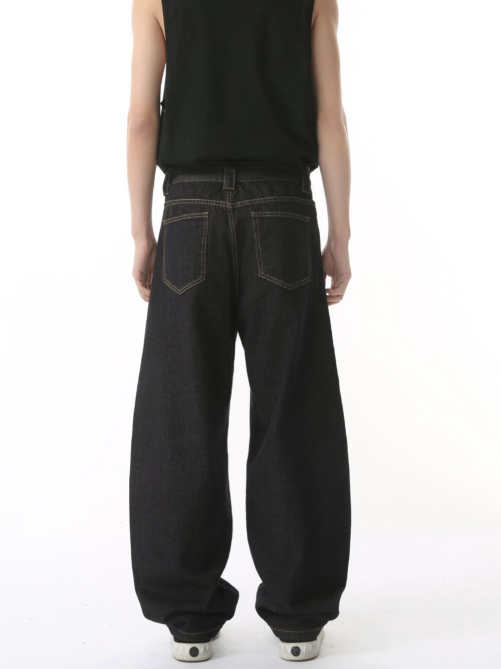 Japanese Brand American high-street casual retro loose washed curved jeans Size US 32 / EU 48 - 5 Thumbnail
