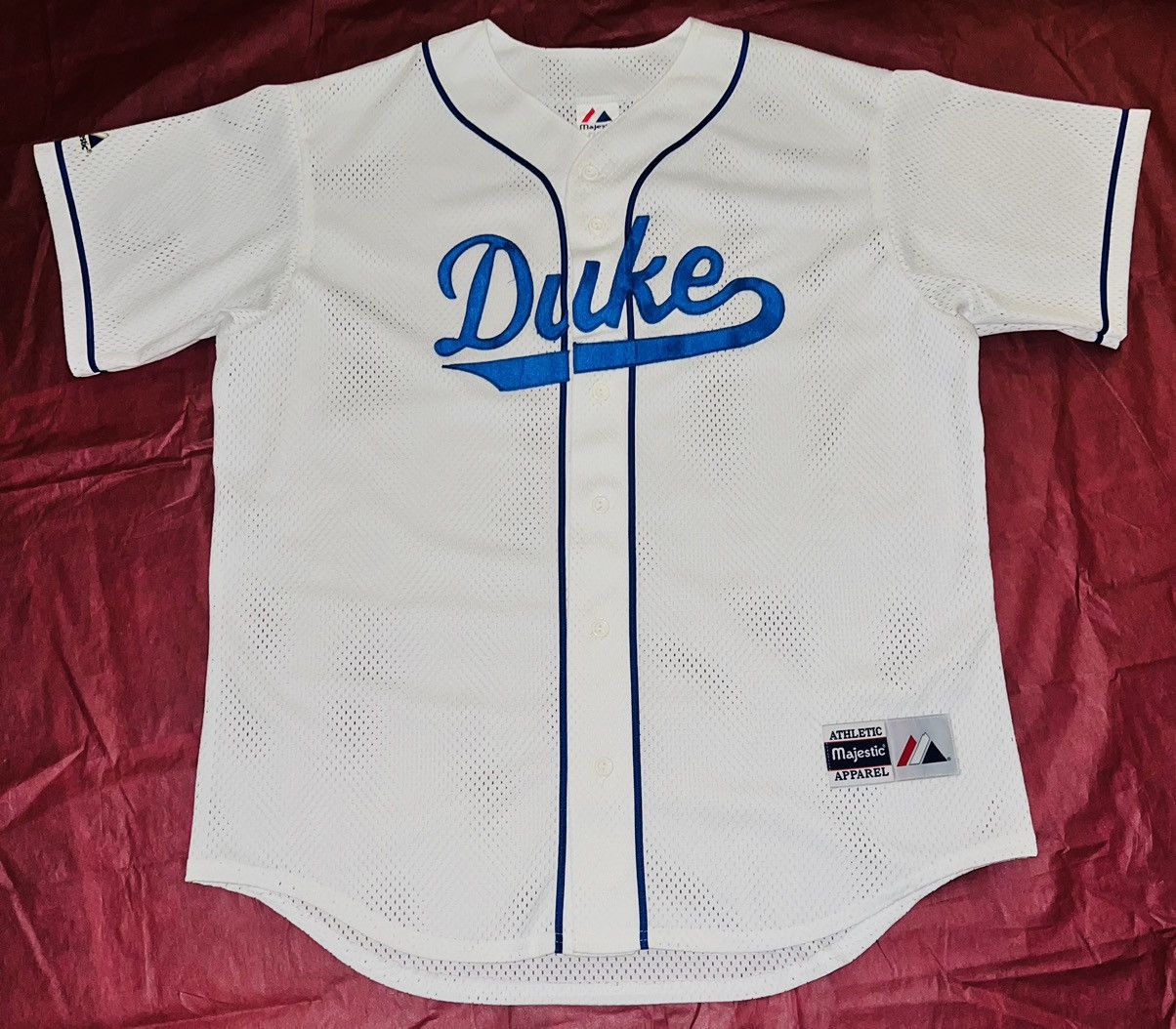 Majestic VINTAGE DUKE UNIVERSITY BASEBALL JERSEY Size US L / EU 52-54 / 3 - 4 Thumbnail