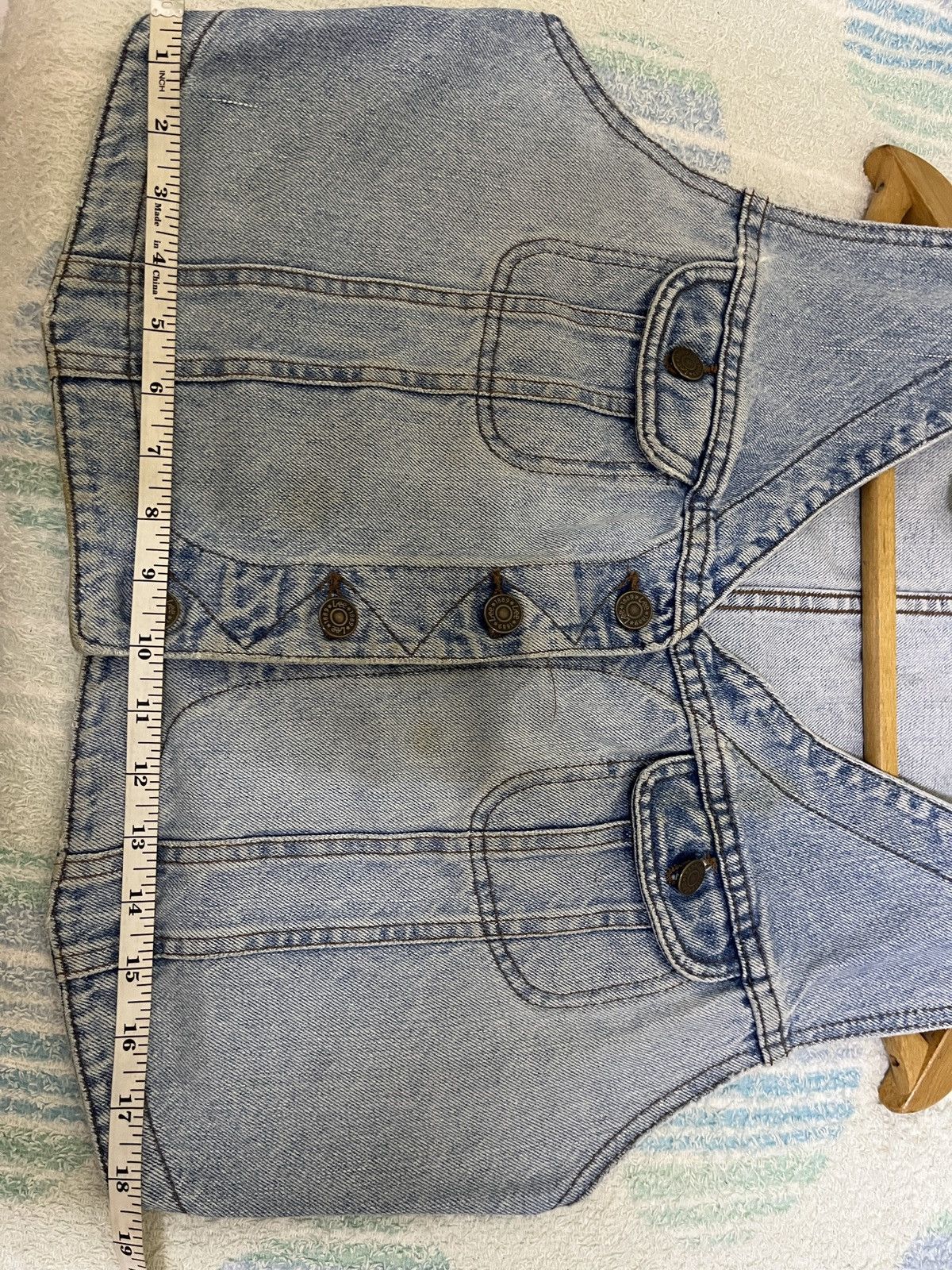 Lee 80s Lee Denim Vest 🇺🇸 Size S / US 4 / IT 40 - 11 Thumbnail