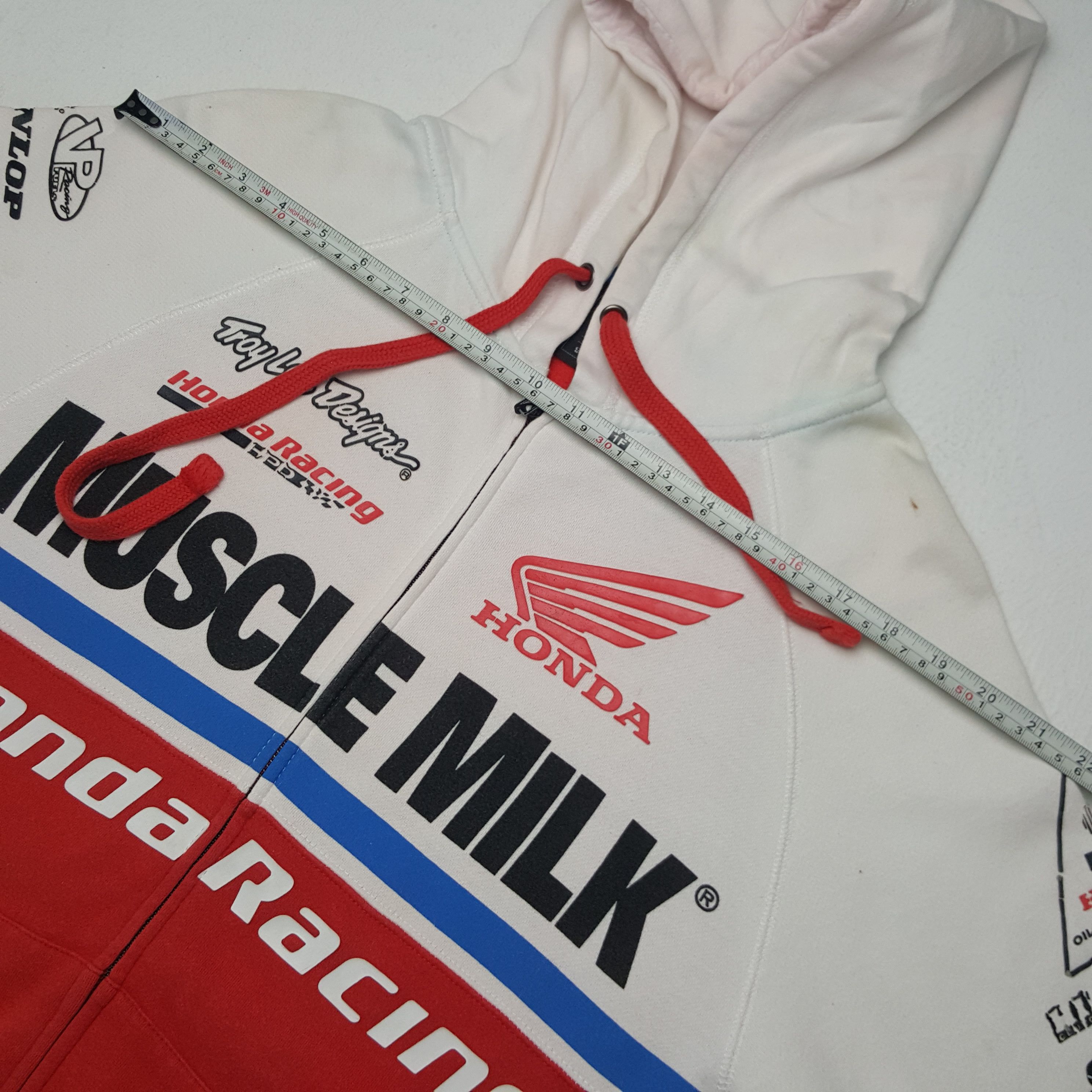 Honda × Vintage Vintage Honda Muscle Milk Zipper Jacket With Hoodies Size US M / EU 48-50 / 2 - 7 Thumbnail