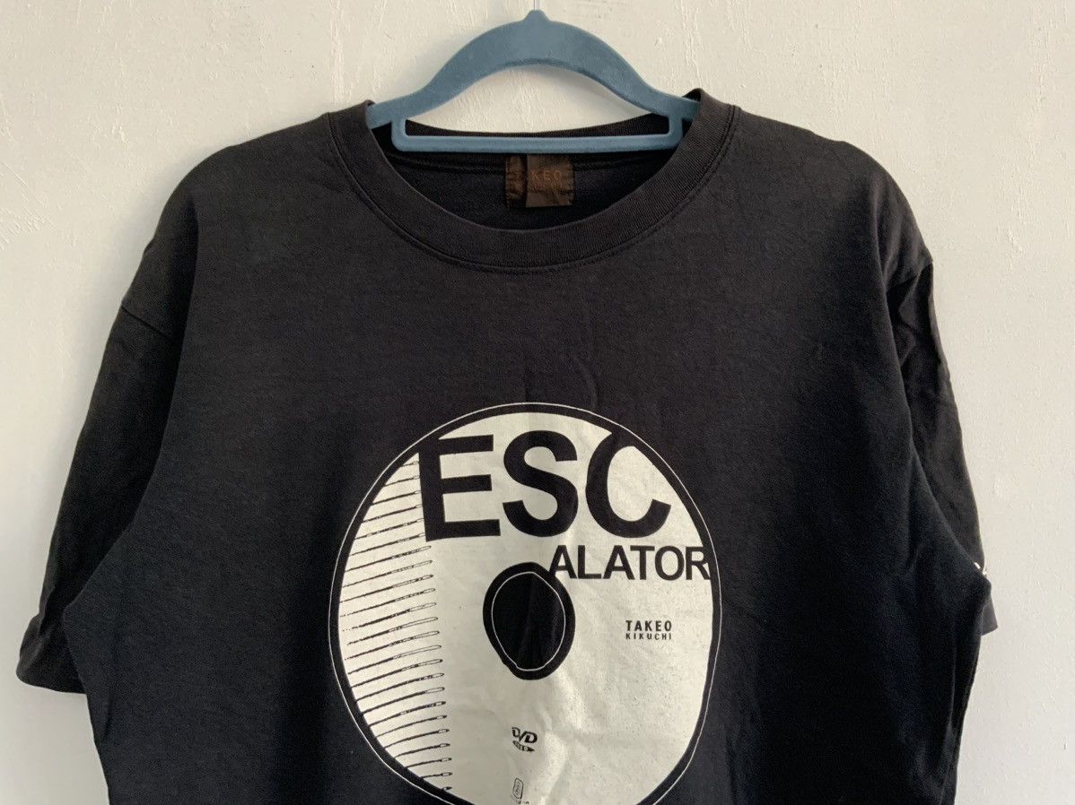 Japanese Brand Vintage Takeo Kikuchi Fade Escalator DVD Tee Size US M / EU 48-50 / 2 - 3 Thumbnail