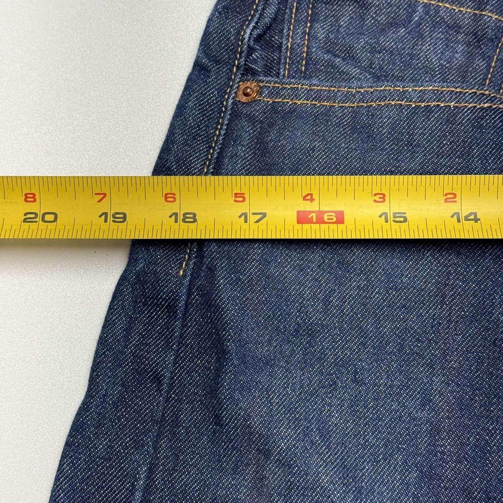 Levi's Levis 501 Jeans Mens 32x34 Dark Wash Denim Straight Leg Size US 32 / EU 48 - 8 Thumbnail
