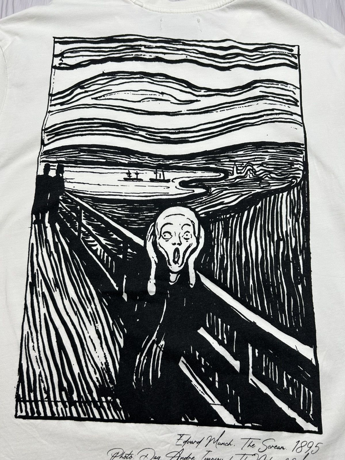 Vintage Edward Munch The Scream 1895 T-Shirt Big Logo Size XXL Size US XXL / EU 58 / 5 - 4 Thumbnail