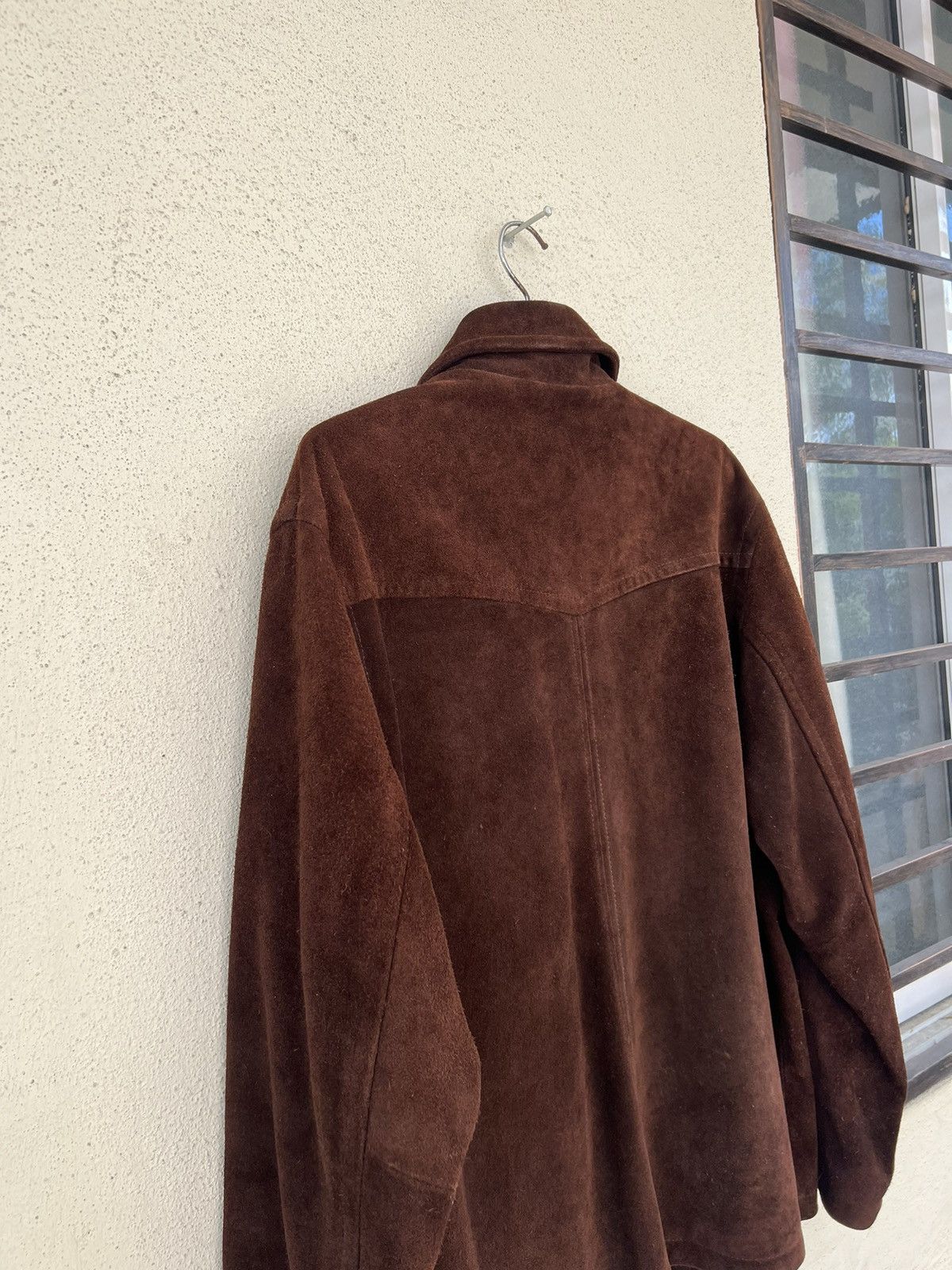Stussy × Vintage Vintage 90s Stussy Patina Suede Cowhide Leather Jacket Size US XL / EU 56 / 4 - 14 Thumbnail