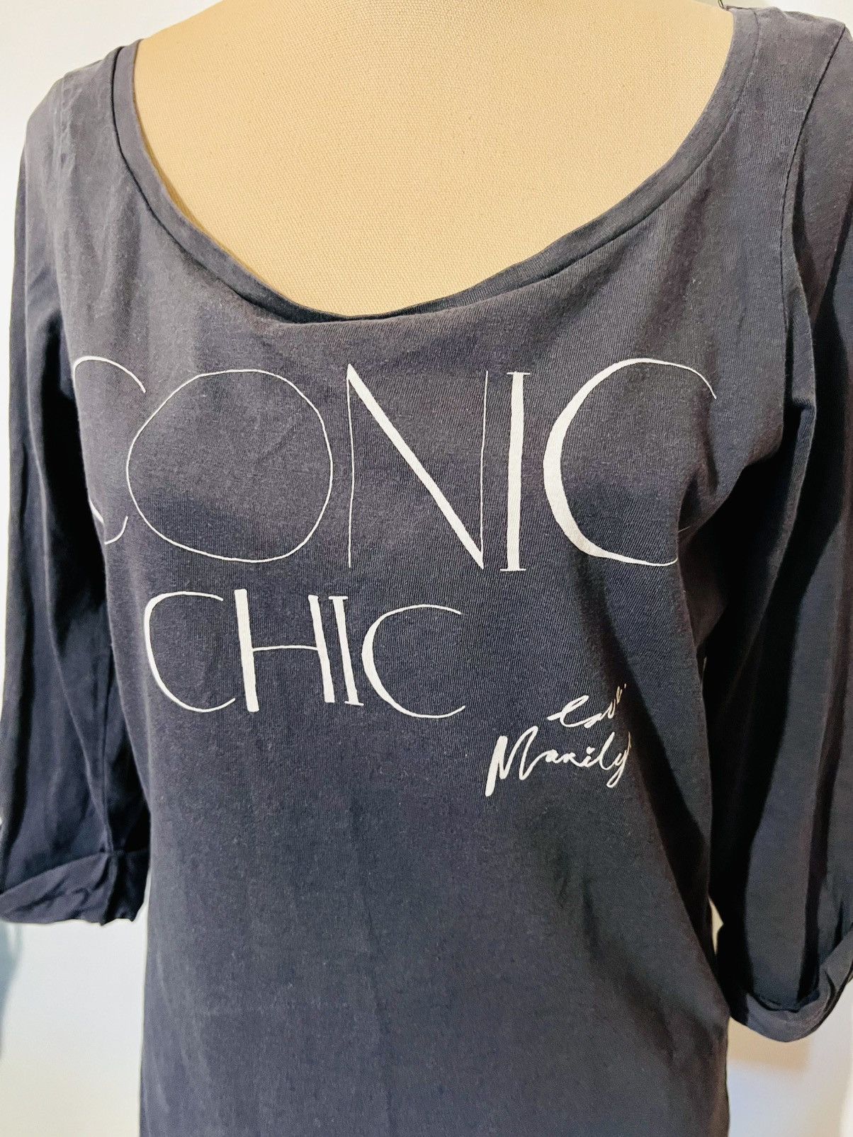 Maison Scotch Maison Scotch “Iconic Chic” Graphic Long Sleeve Top Size M / US 6-8 / IT 42-44 - 3 Thumbnail
