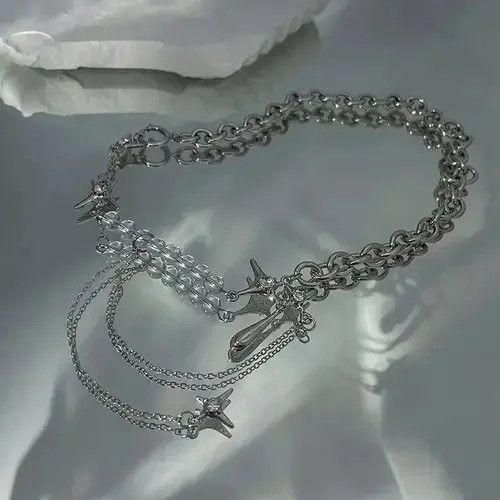 Other Punk Style Teardrop Mansard Tassel Pendant Size ONE SIZE - 4 Thumbnail