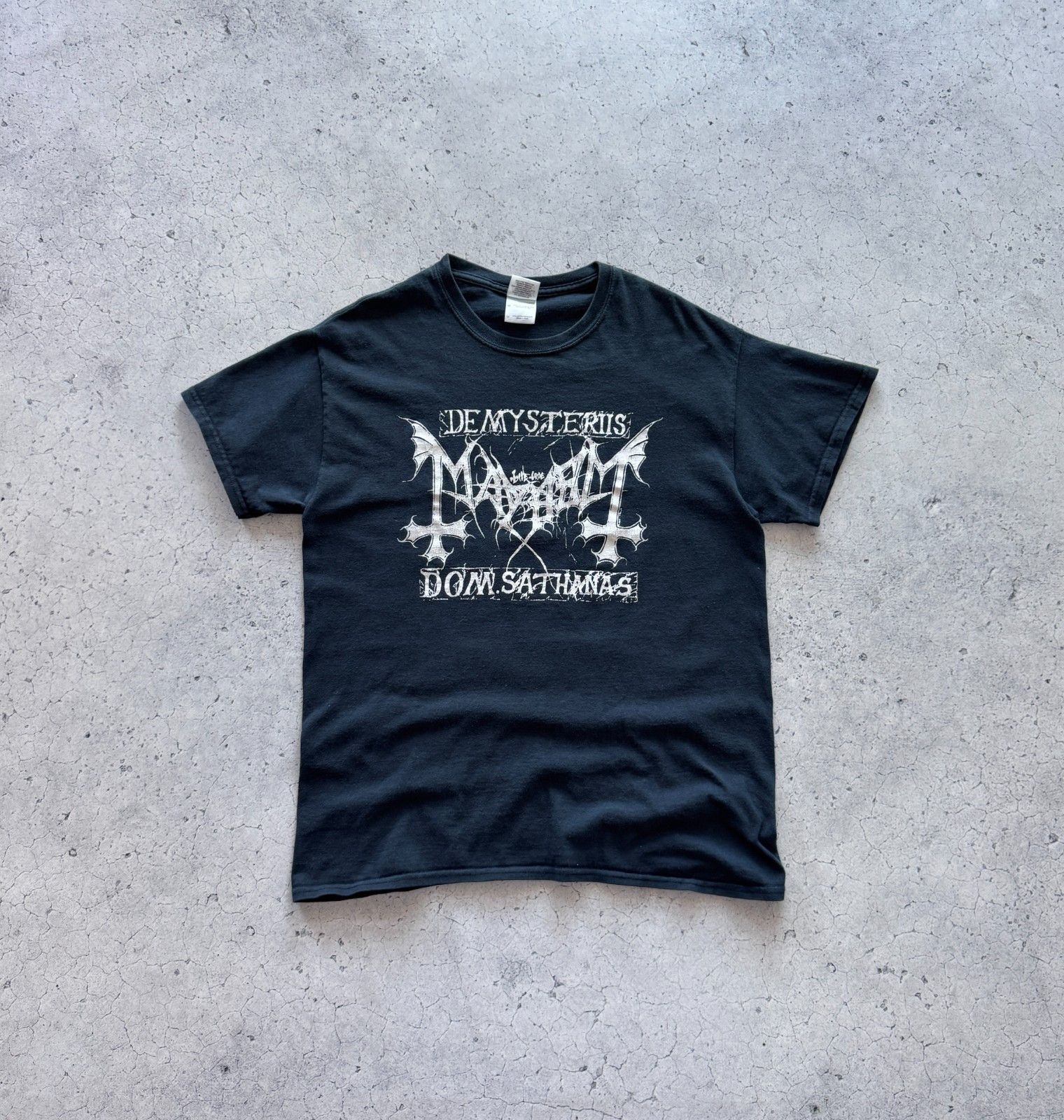 Band Tees Mayhem Vintage 00s Mysteriis Dom Sathanas Band T-Shirt Size US M / EU 48-50 / 2 - 1 Thumbnail