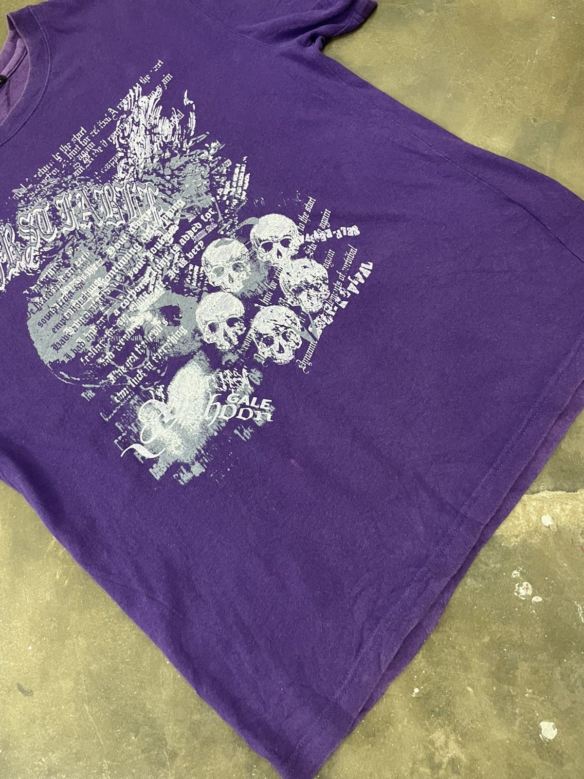 Japanese Brand Vintage Y2K Faded Sideway Wording Poem Skull Size US M / EU 48-50 / 2 - 4 Thumbnail
