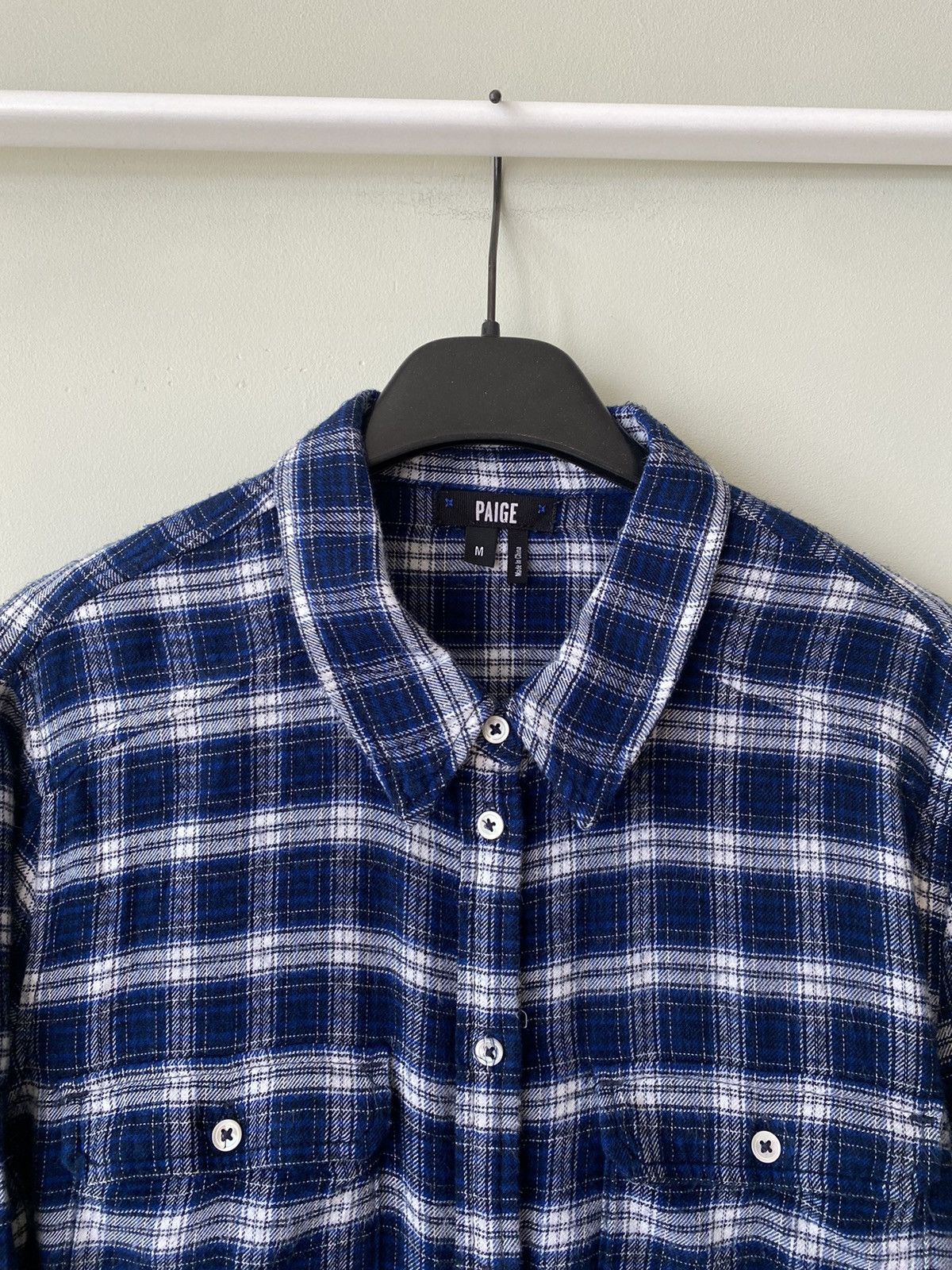 Paige Paige Check Flannel ls pocket shirt Size M / US 6-8 / IT 42-44 - 2 Thumbnail