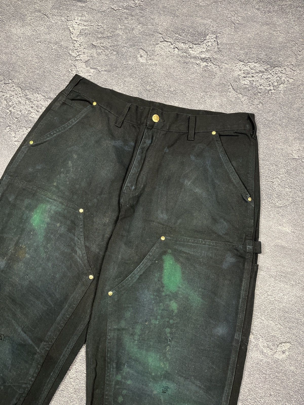 Carhartt × Vintage Vintage Distressed Carhartt Double Knee Black Size US 34 / EU 50 - 3 Thumbnail