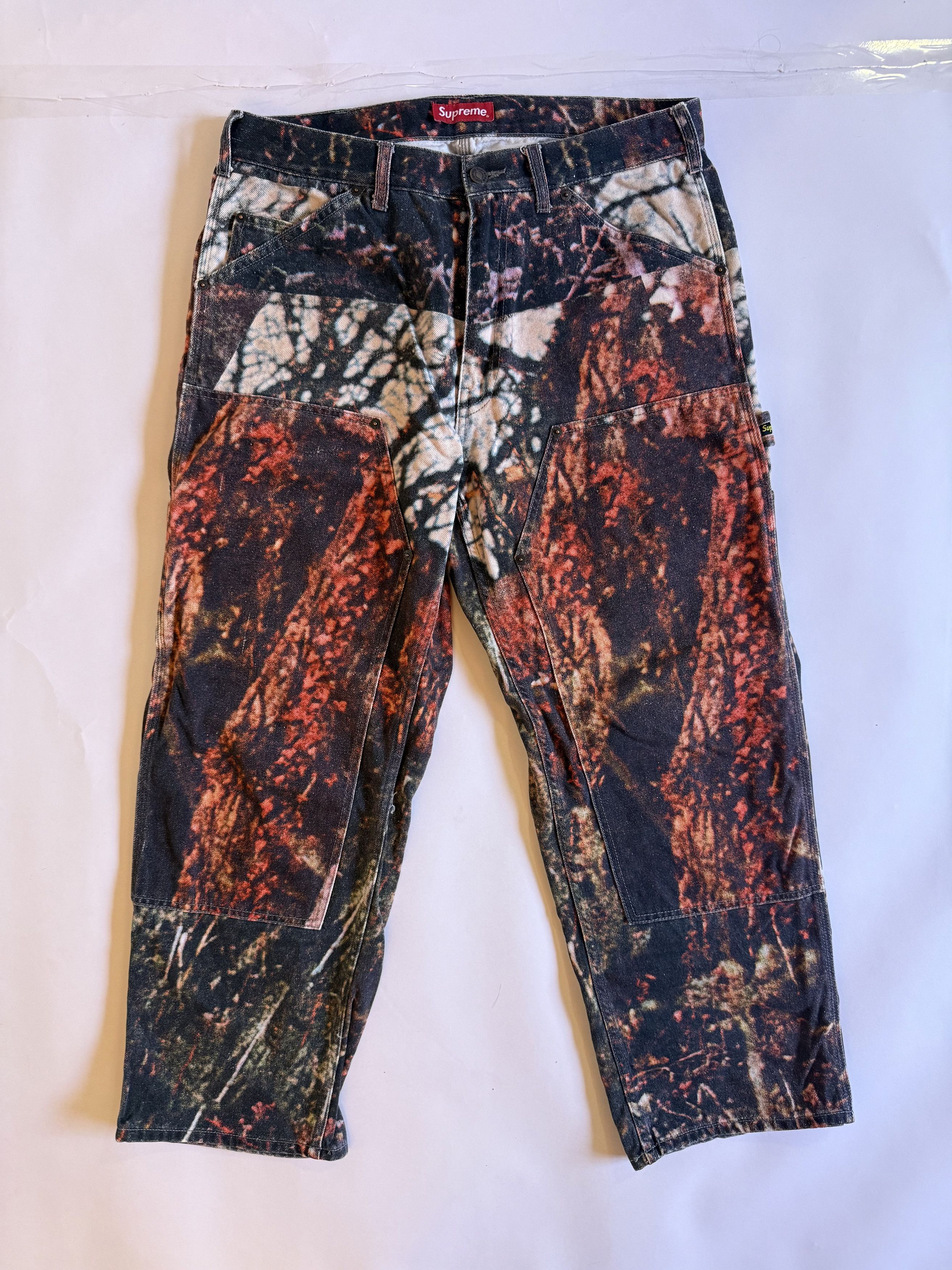 Supreme Supreme Eagle Double Knee Denim Painter Pant Black | Grailed