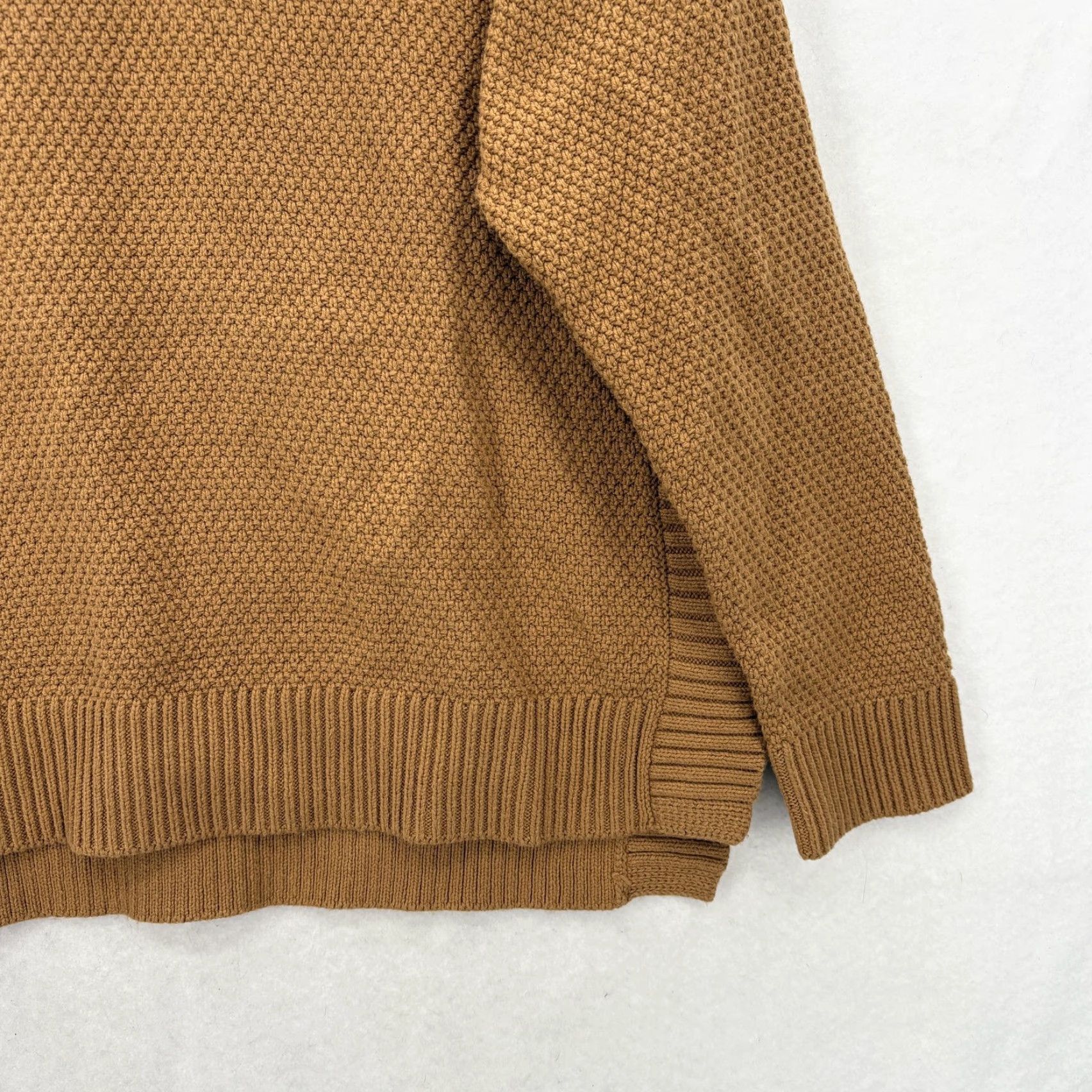 Madewell Madewell Pullover Sweater Womens Large Brown Kristina Ribbed Knit Crew Neck Long Sleeve Solid Vintage No Size L / US 10 / IT 46 - 3 Thumbnail