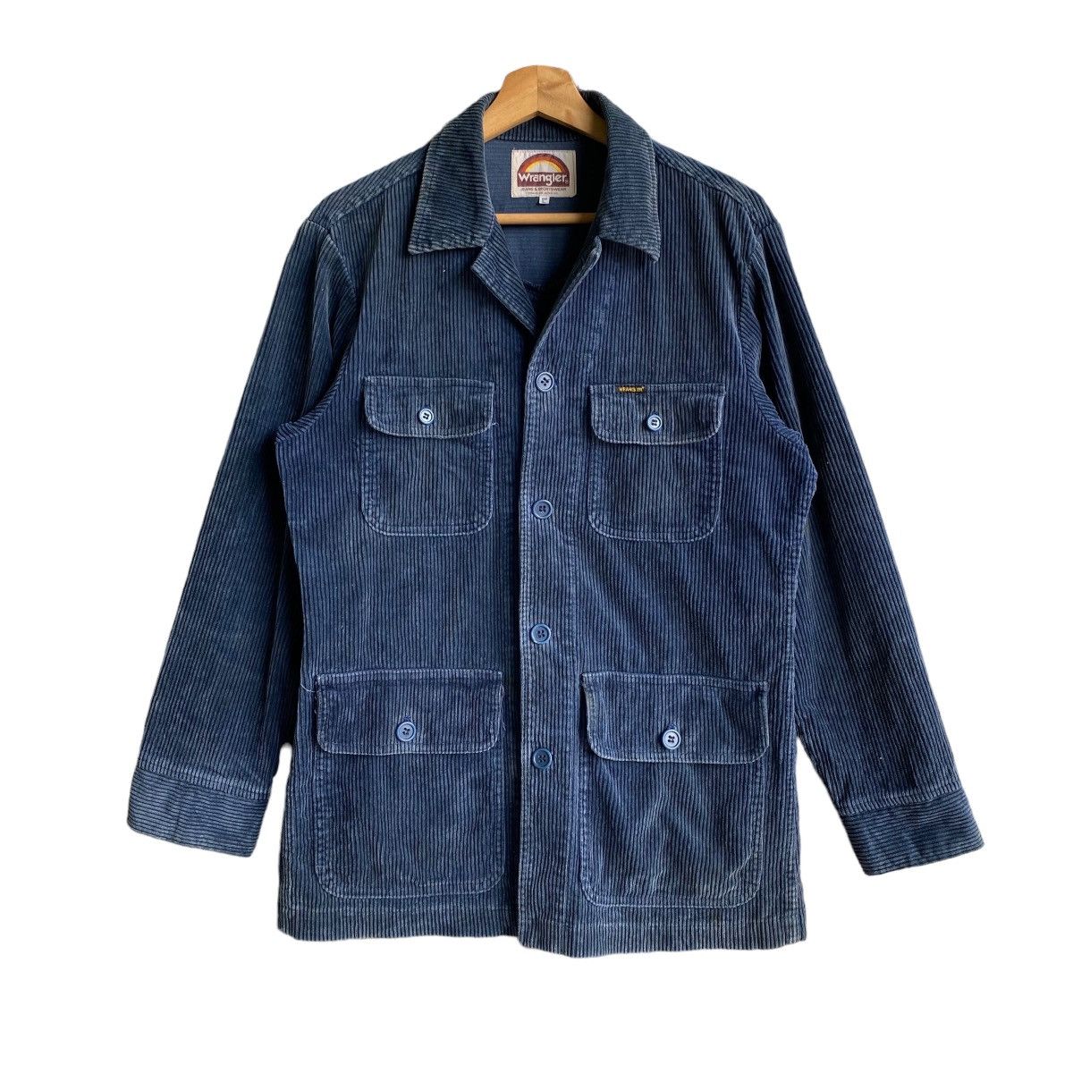 Wrangler Corduroy Jacket, Men's M size cotton brown type Vintage Second Hand