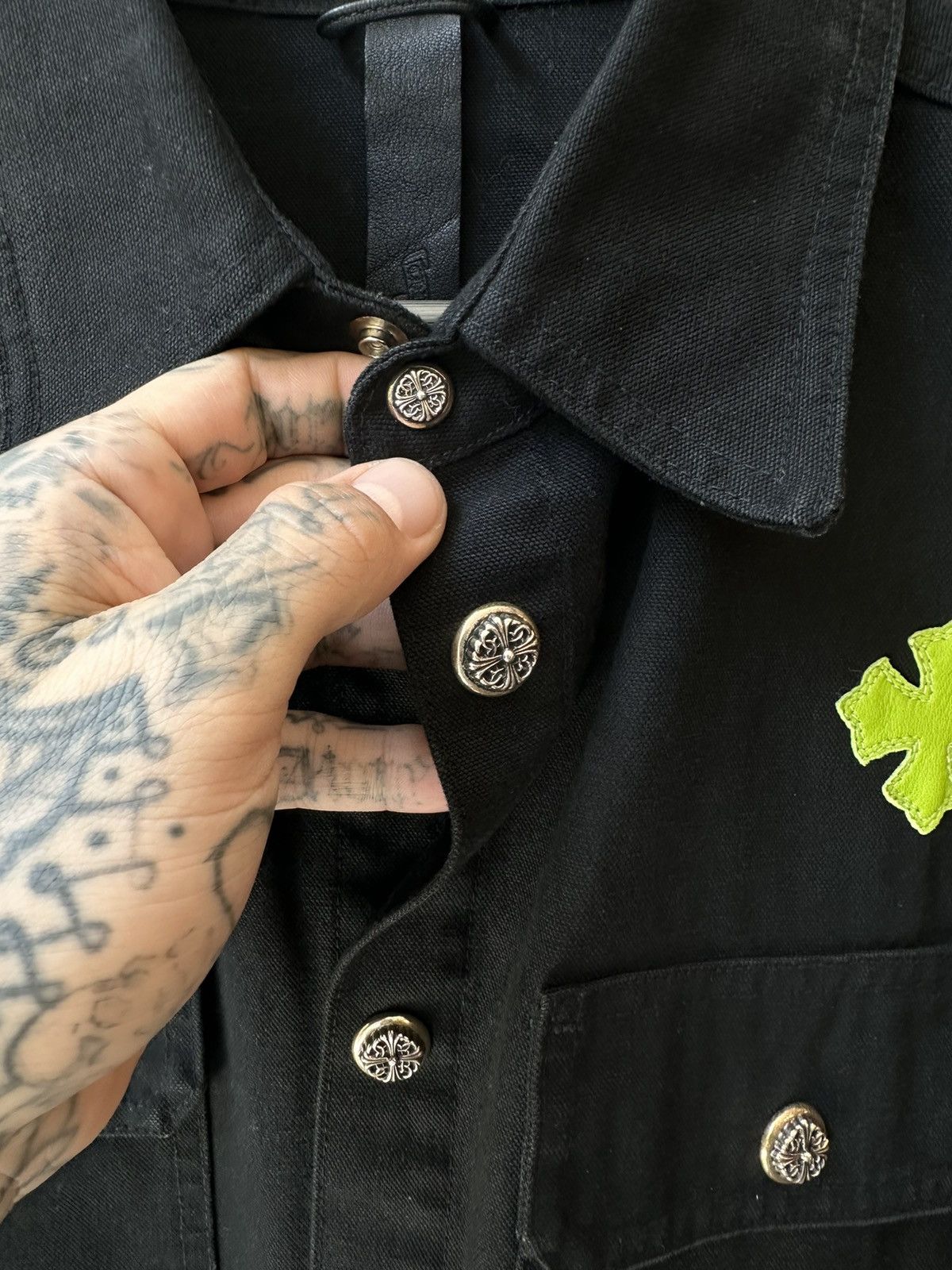 Chrome Hearts CHROME HEARTS DENIM PATCH JACKET 4GSELLER 1/1 Size US L / EU 52-54 / 3 - 3 Thumbnail