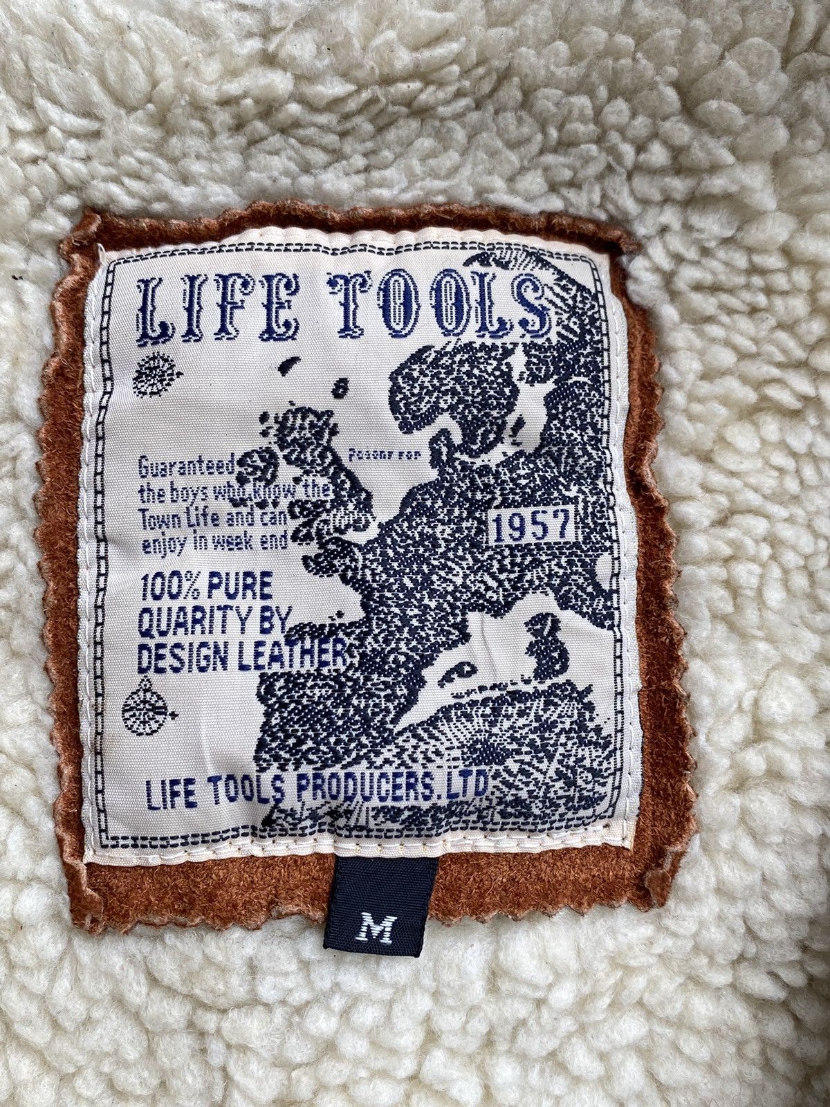 Genuine Leather Vtg Life Tools Leather Suede Jacket Zip Up Size US M / EU 48-50 / 2 - 9 Thumbnail