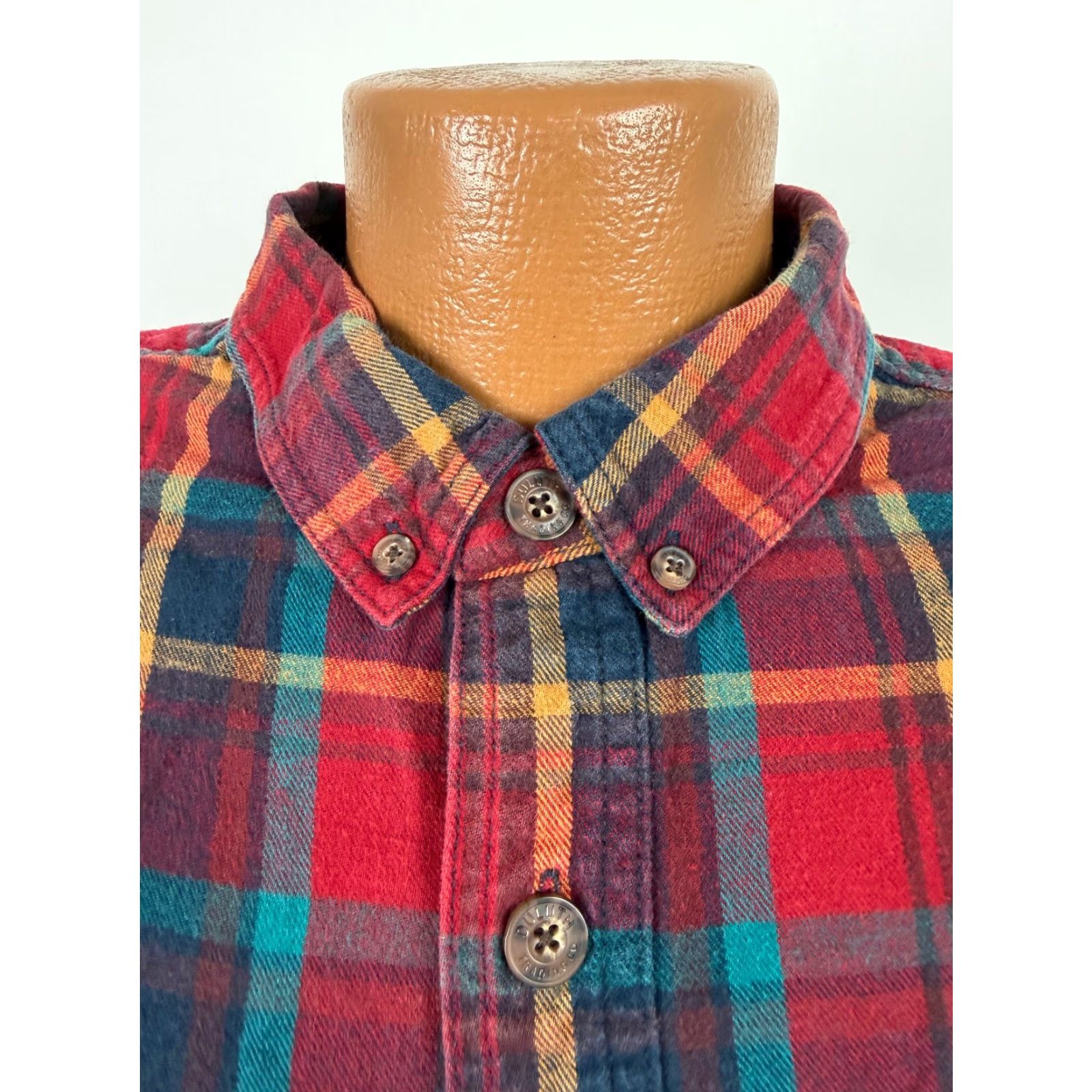 Vintage Duluth Trading Flannel Shirt Men XL Slim Red Plaid Lightweight Cotton Button-Up Outdoor Workwear Size US XL / EU 56 / 4 - 3 Thumbnail