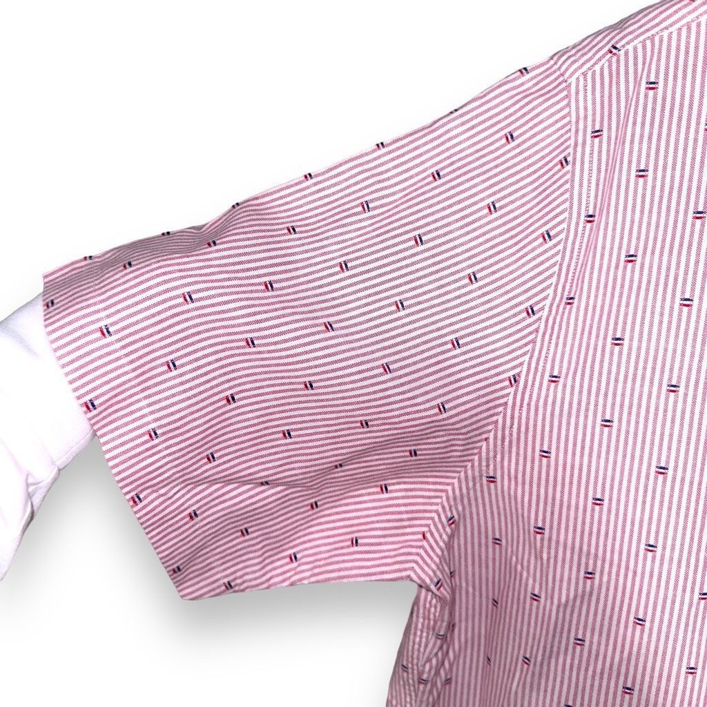Brooks Brothers Brooks Brothers Red & White Striped Regent S/S Oxford Shirt L Size US L / EU 52-54 / 3 - 4 Thumbnail