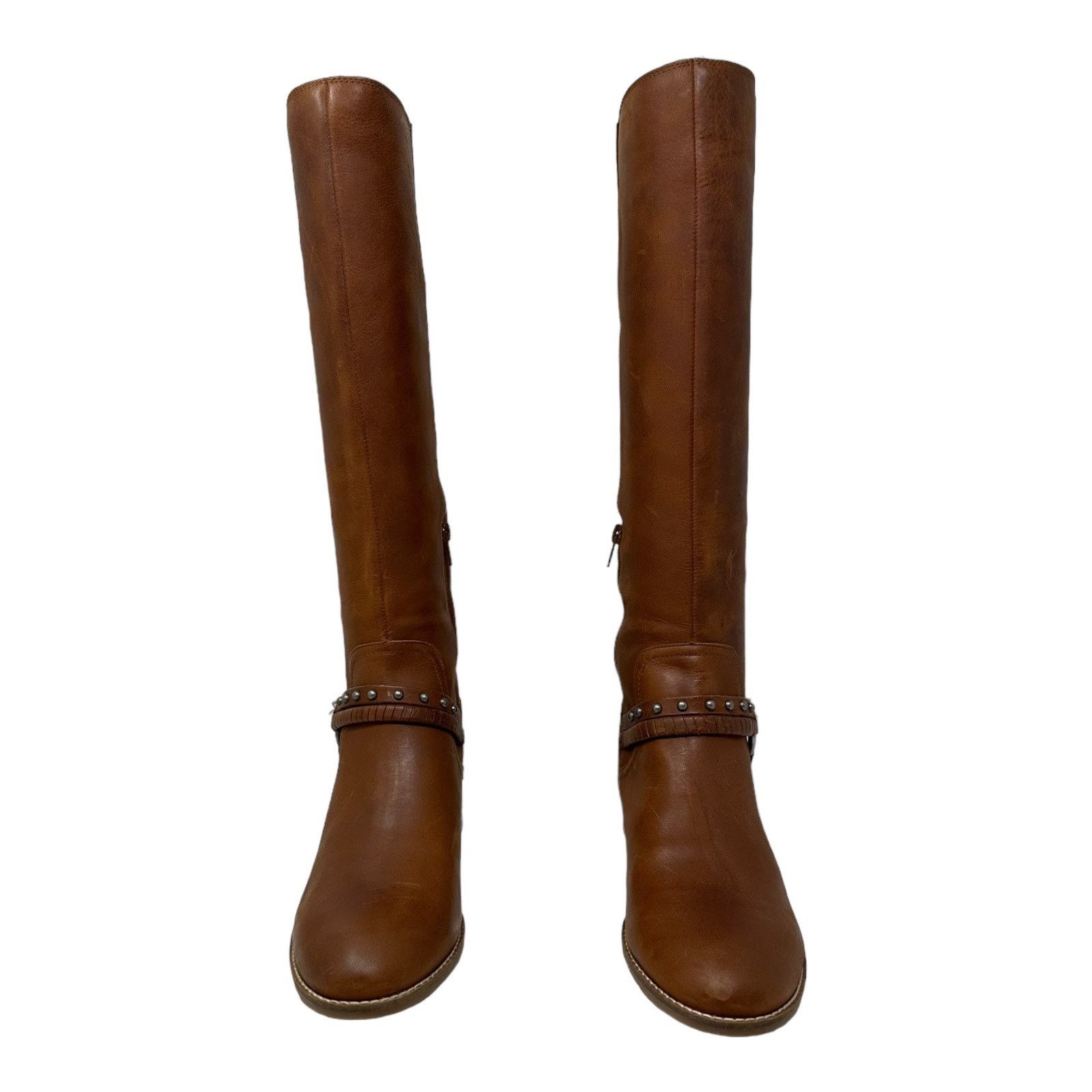 Lucky Brand Lucky Brand Brown Leather Karesi Equestrian Boot size 9.5 Size US 9.5 / IT 39.5 - 17 Thumbnail