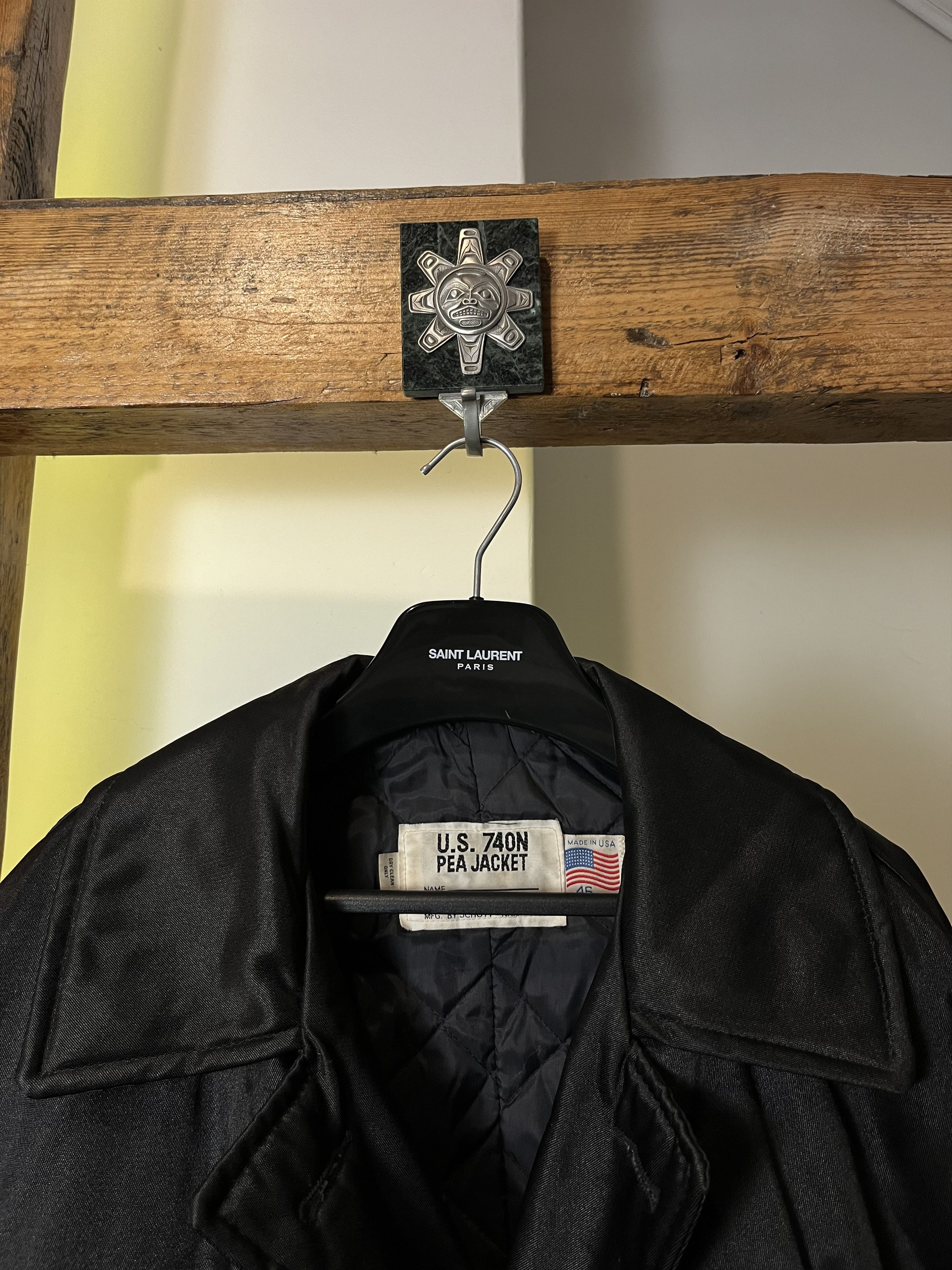 Schott × Vintage 90s Vintage U.S. 74ON Pea Double Breasted Jacket Made in USA Size US L / EU 52-54 / 3 - 3 Thumbnail